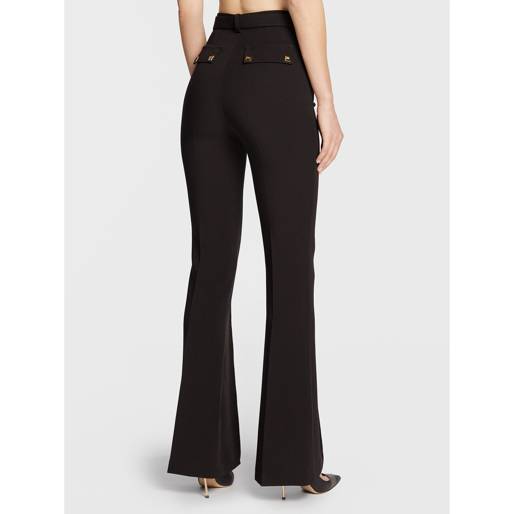 Elisabetta Franchi Pantaloni din material PA-016-26E2-V360 Negru Regular Fit - Pled.ro