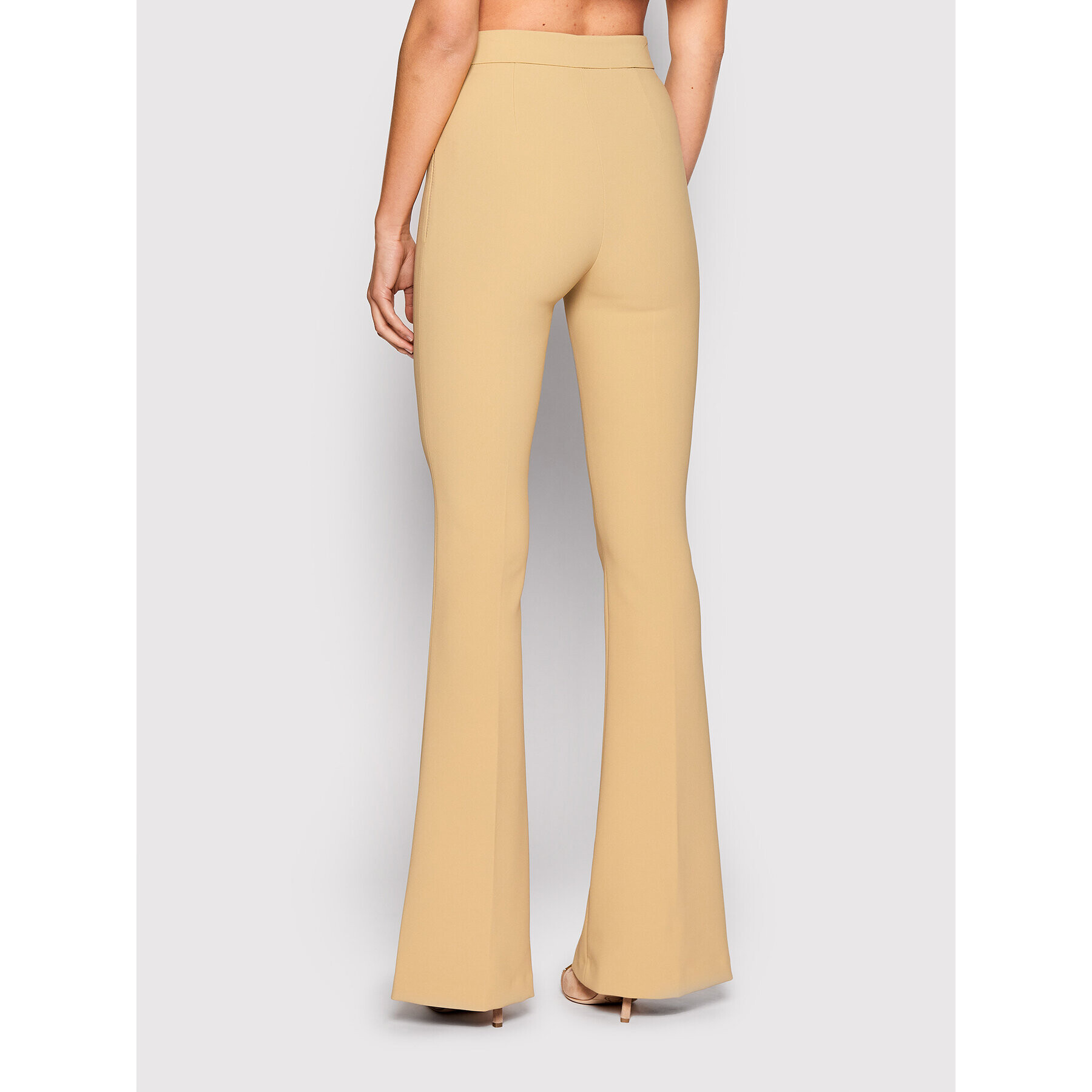 Elisabetta Franchi Pantaloni din material PA-021-26E2-V270 Bej Regular Fit - Pled.ro