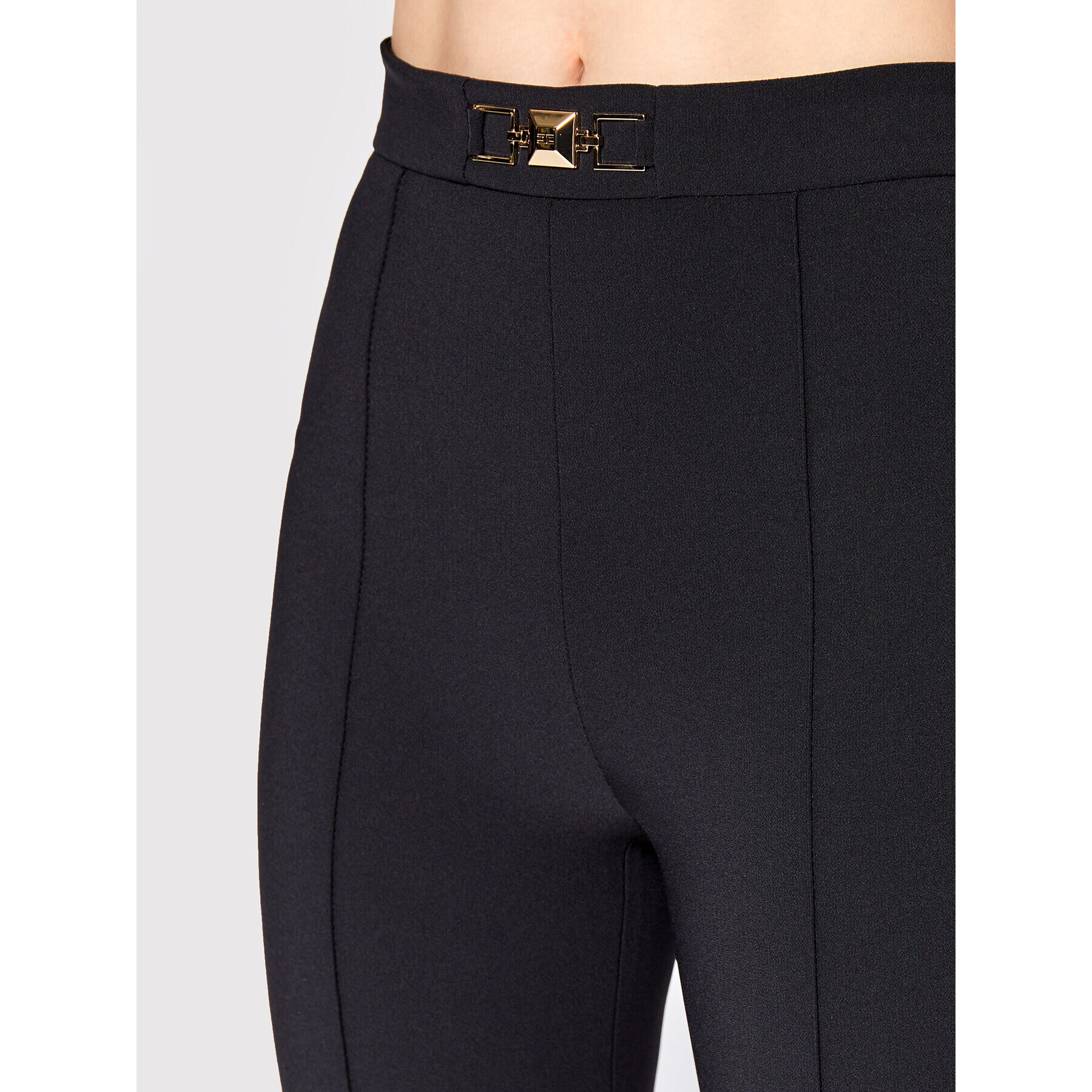 Elisabetta Franchi Pantaloni din material PA-021-26E2-V270 Negru Regular Fit - Pled.ro