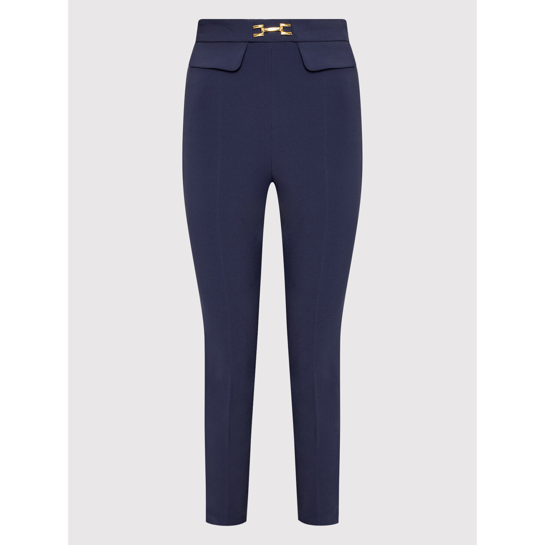 Elisabetta Franchi Pantaloni din material PA-023-26E2-V250 Bleumarin Regular Fit - Pled.ro