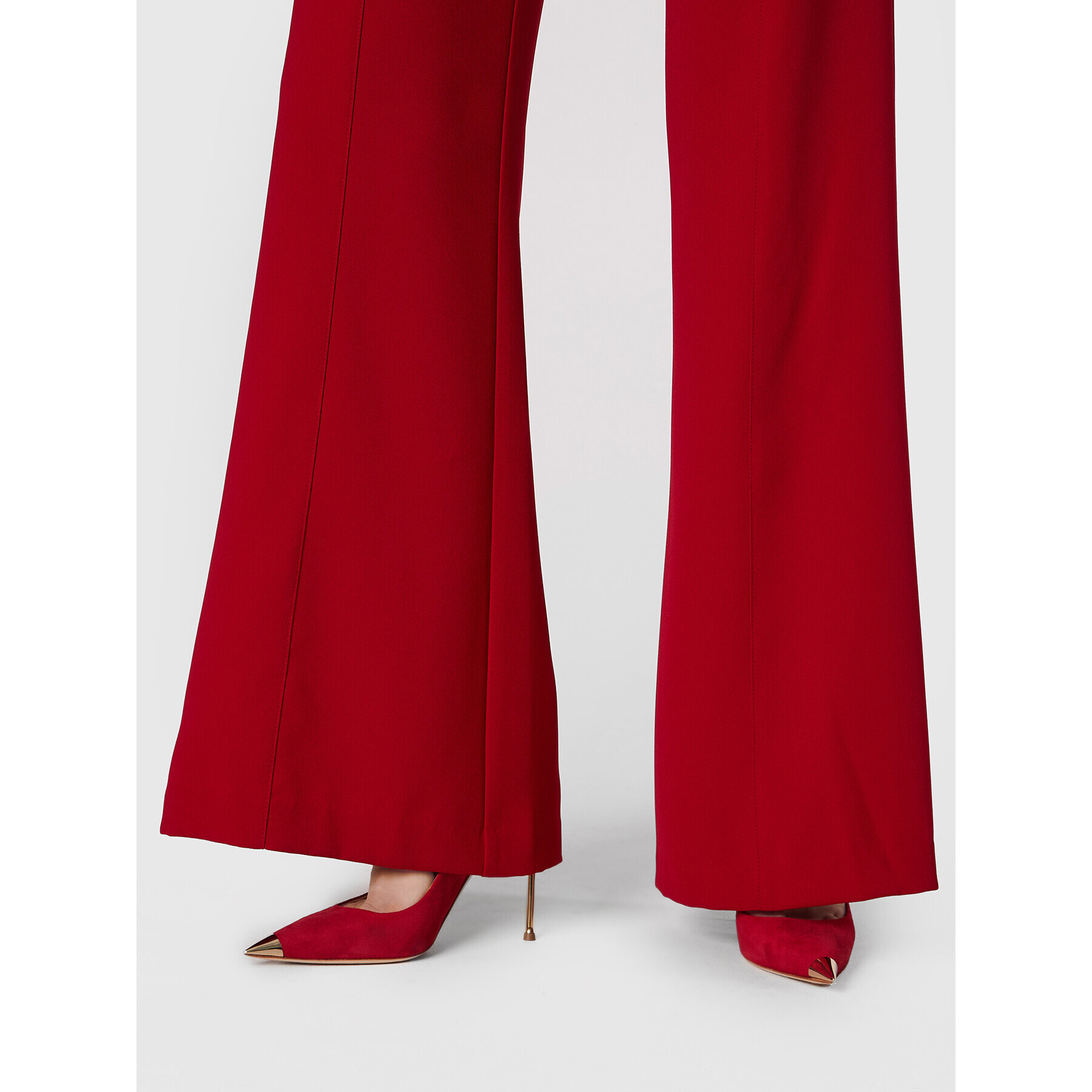 Elisabetta Franchi Pantaloni din material PA-039-27E2-V340 Roșu Regular Fit - Pled.ro