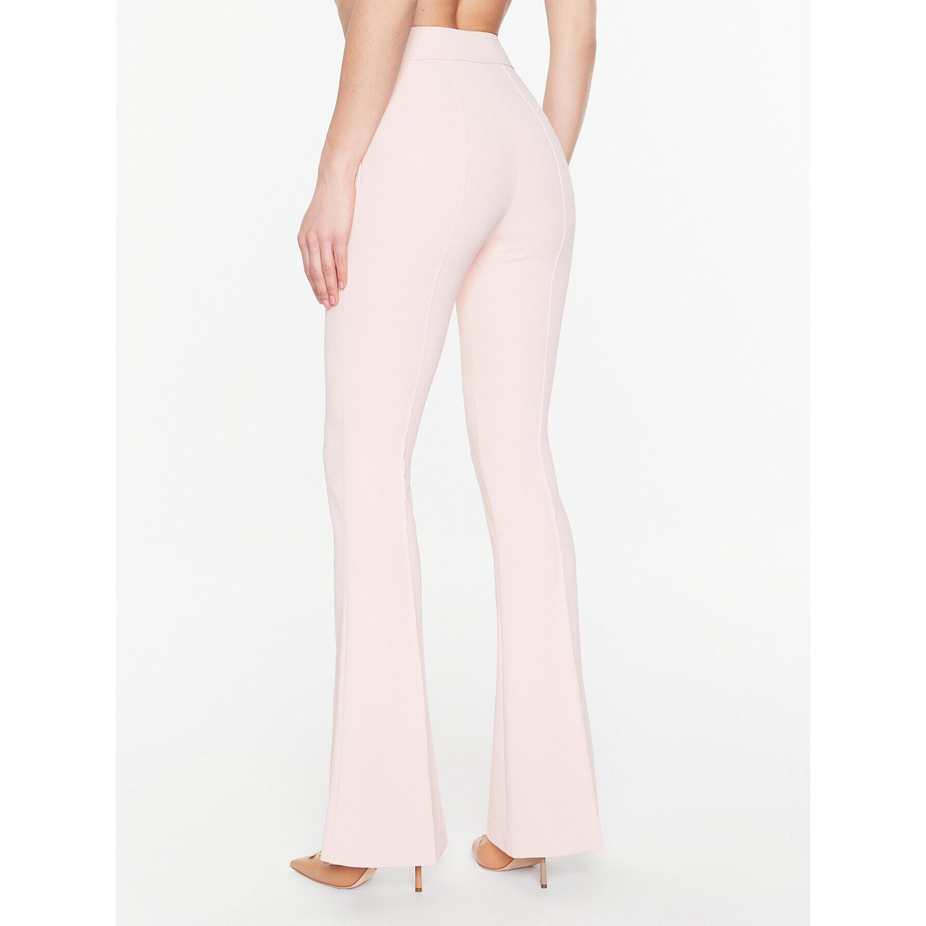 Elisabetta Franchi Pantaloni din material PA-054-31E2-V250 Roz Slim Fit - Pled.ro