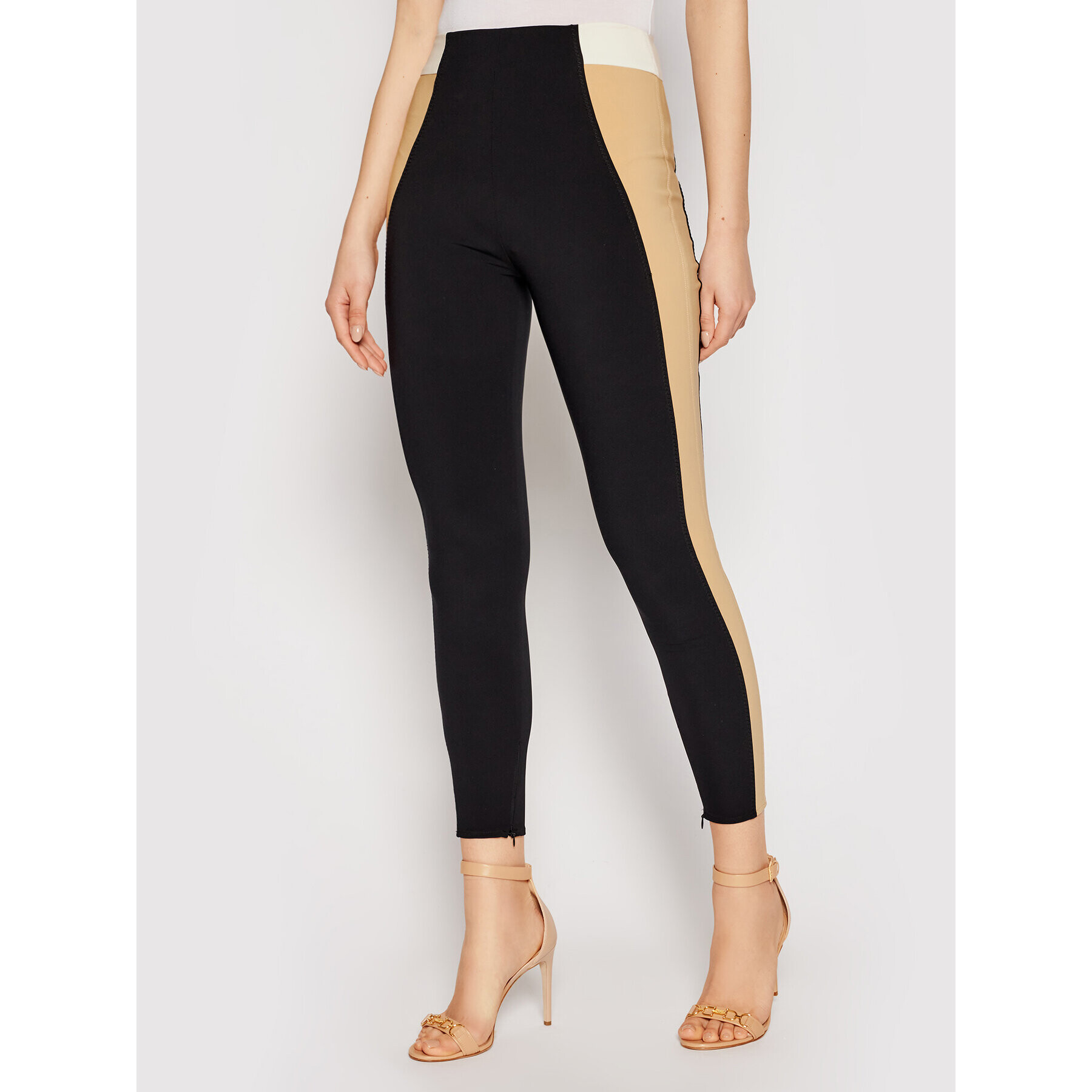 Elisabetta Franchi Pantaloni din material PA-346-11E2-V280 Negru Slim Fit - Pled.ro