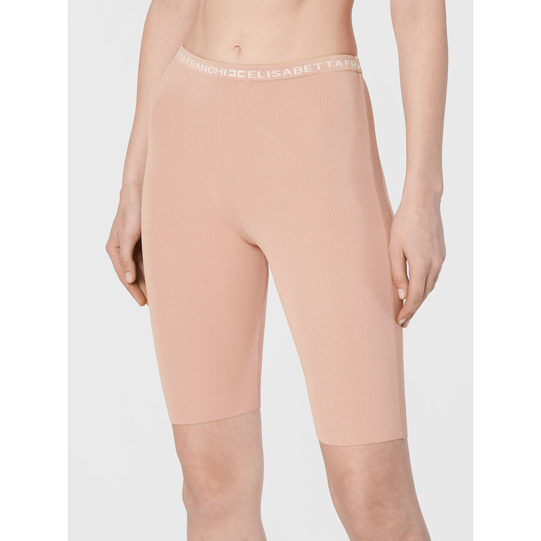 Elisabetta Franchi Pantaloni scurți sport KS-05B-26E2-V210 Roz Slim Fit - Pled.ro