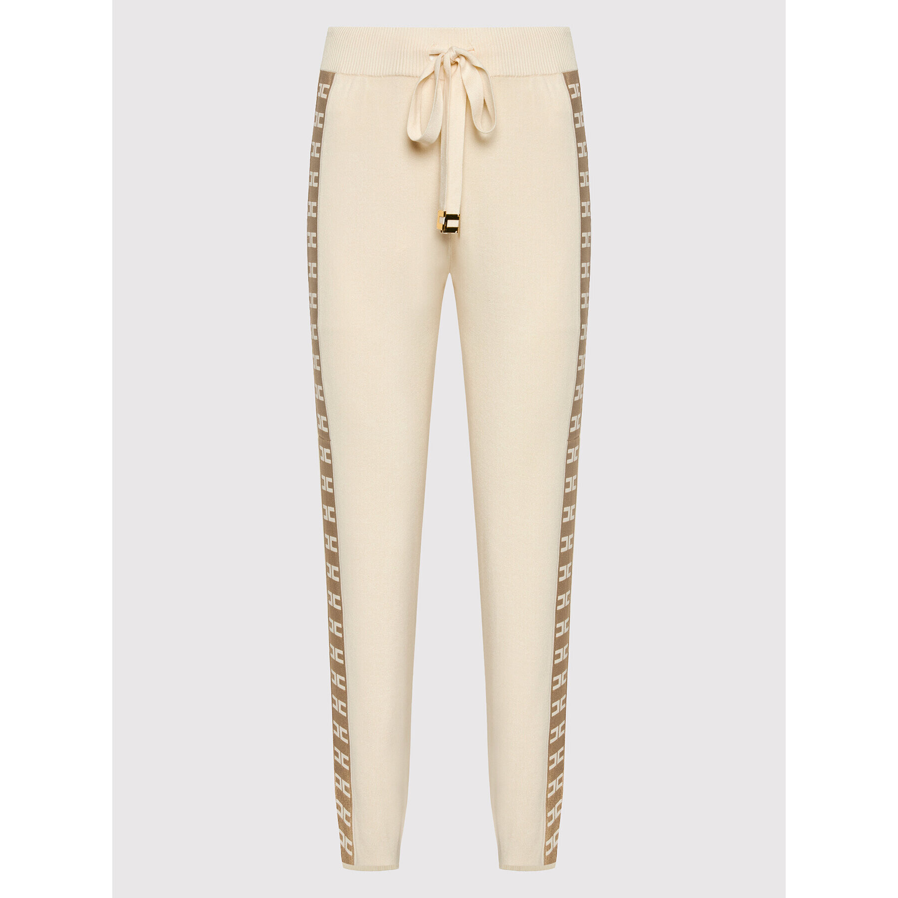 Elisabetta Franchi Pantaloni trening KP-21S-21E2-V310 Bej Regular Fit - Pled.ro