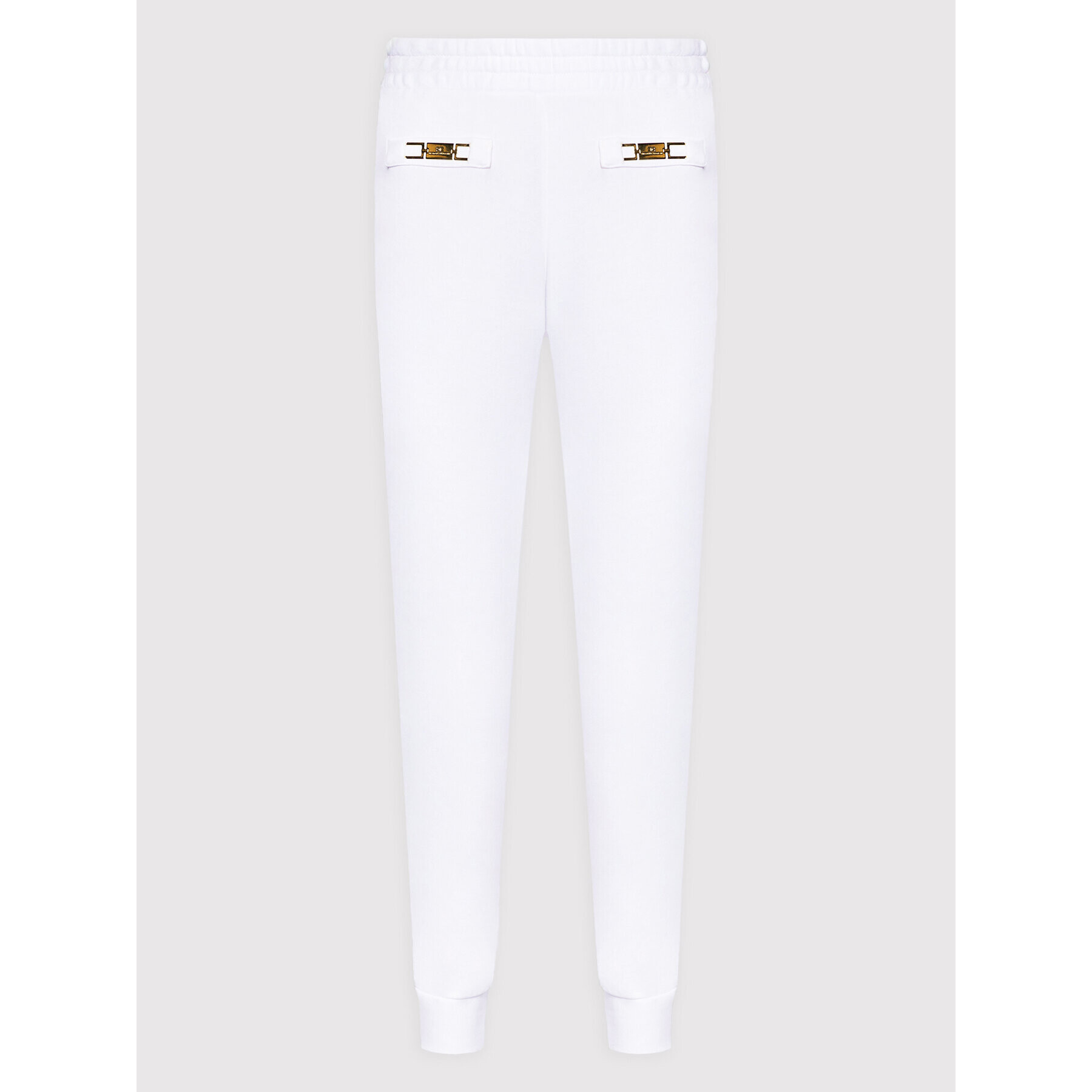 Elisabetta Franchi Pantaloni trening PA-004-21E2-V180 Alb Regular Fit - Pled.ro