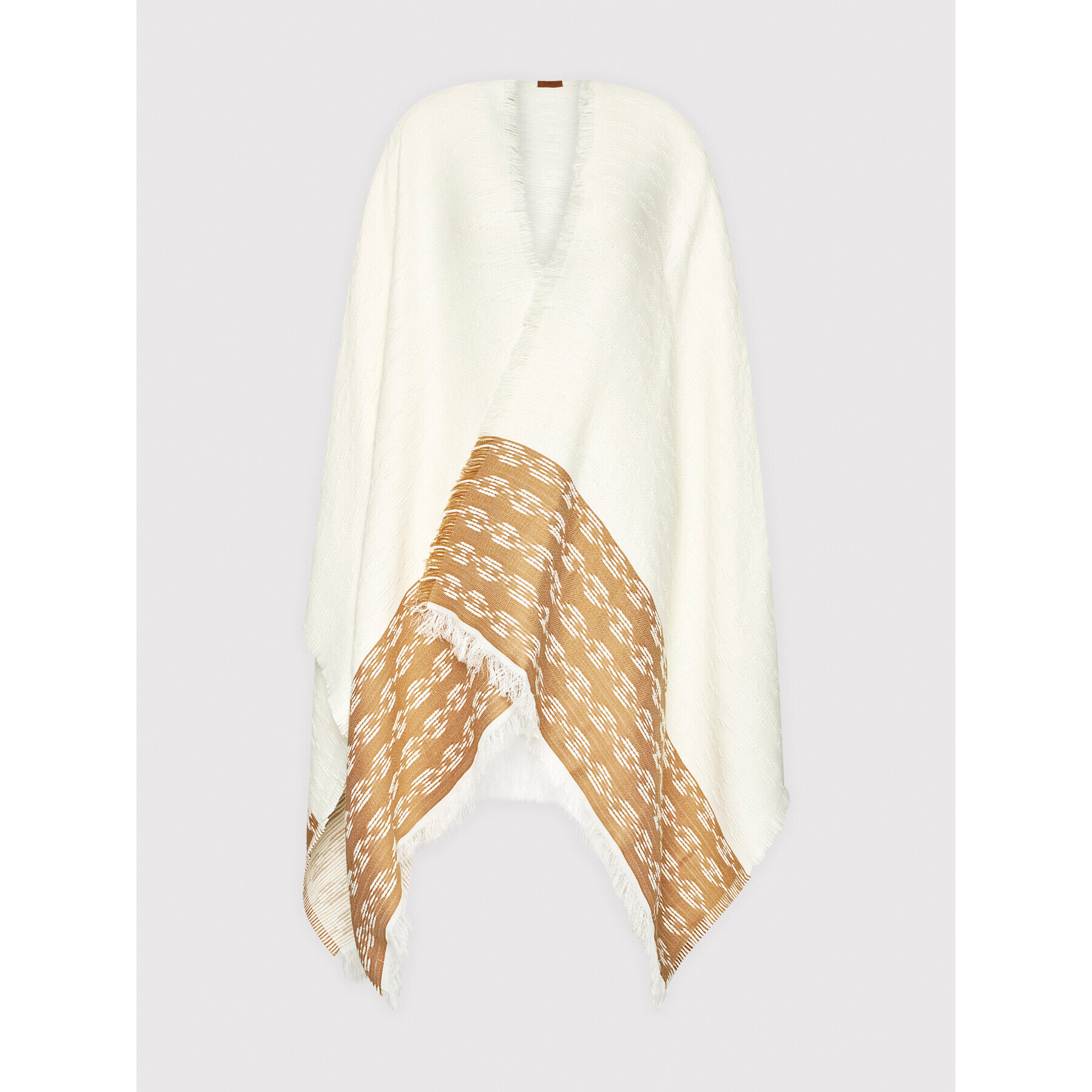 Elisabetta Franchi Poncho MT-01F-16E2-V250 Alb Regular Fit - Pled.ro