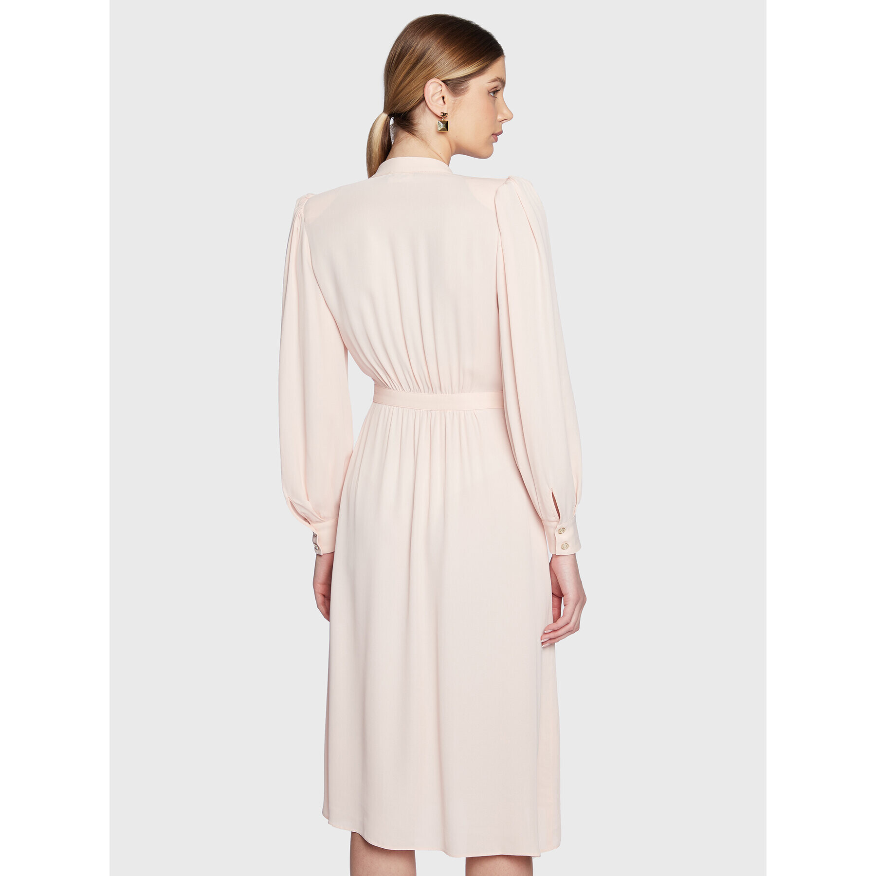 Elisabetta Franchi Rochie cocktail AB-324-31E2-V450 Roz Regular Fit - Pled.ro