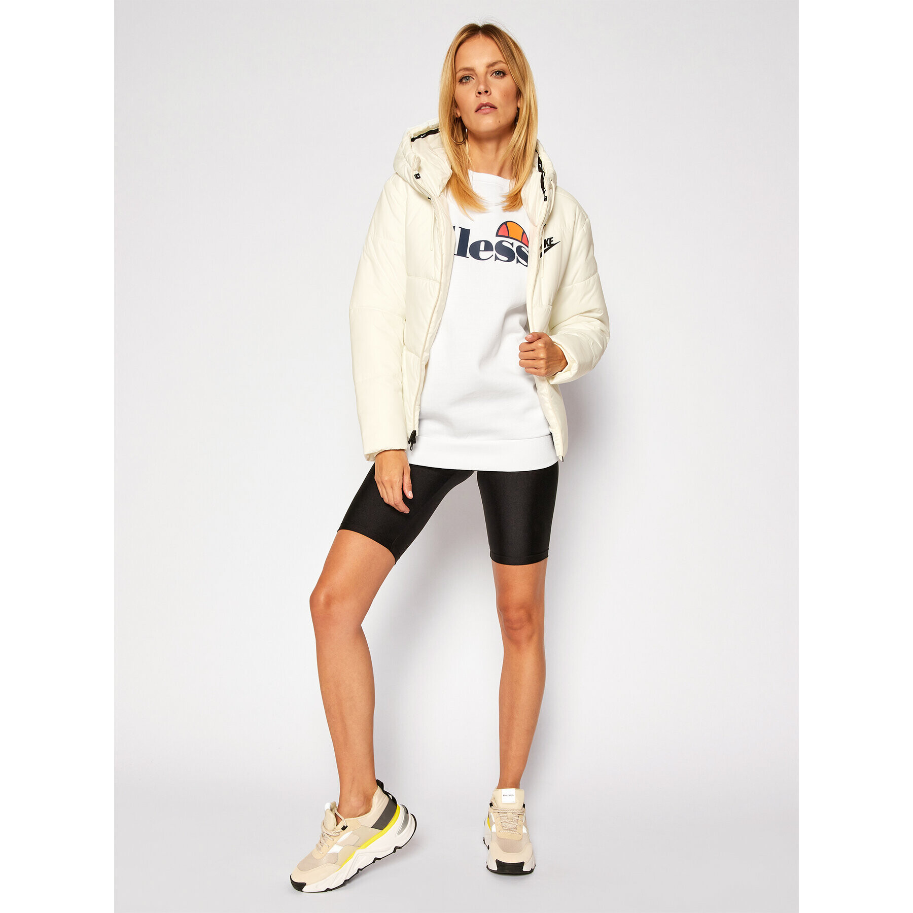 Ellesse Bluză Agata SGS03238 Alb Regular Fit - Pled.ro