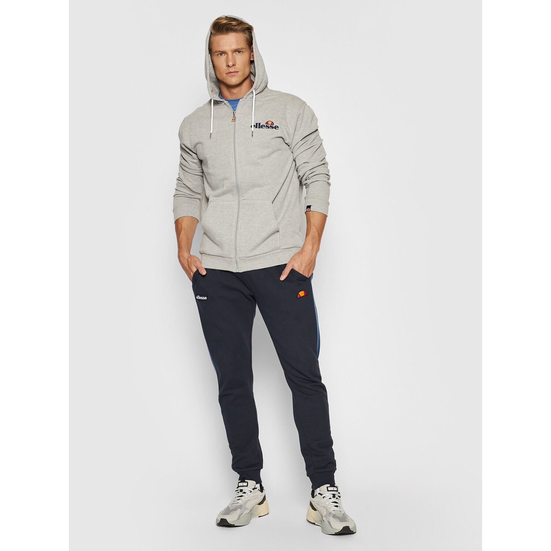 Ellesse Bluză Briero SHS08782 Gri Regular Fit - Pled.ro