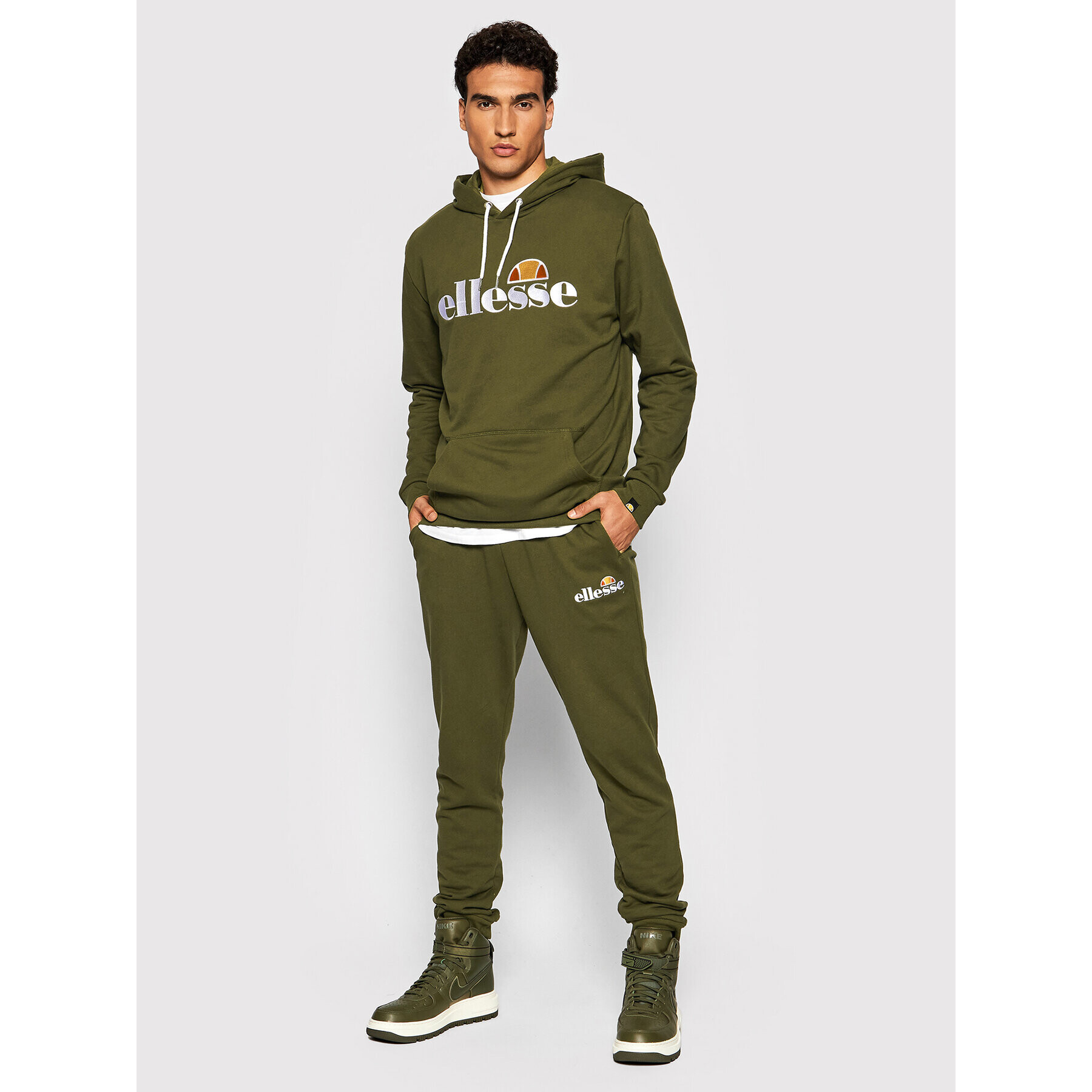 Ellesse Bluză Ferrer SHK13288 Verde Regular Fit - Pled.ro