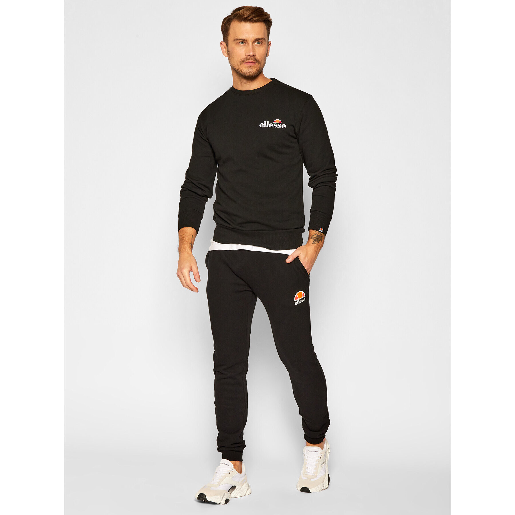 Ellesse Bluză Fierro SHS08784 Negru Classic Fit - Pled.ro