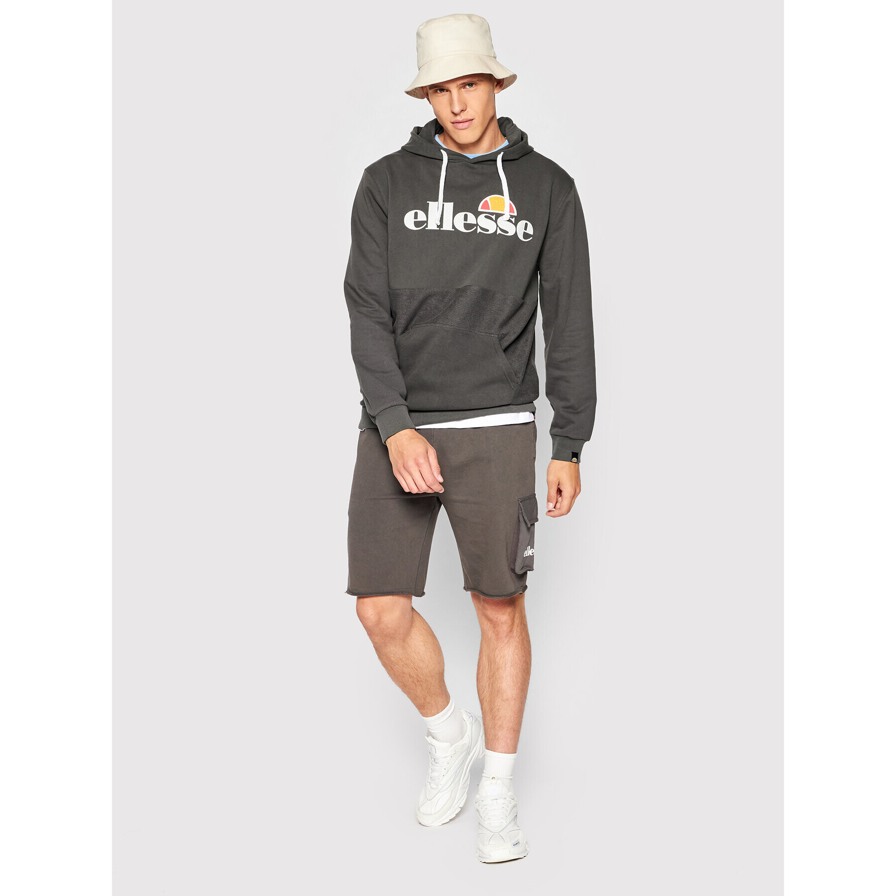 Ellesse Bluză Plessa Oh SHN15152 Gri Regular Fit - Pled.ro