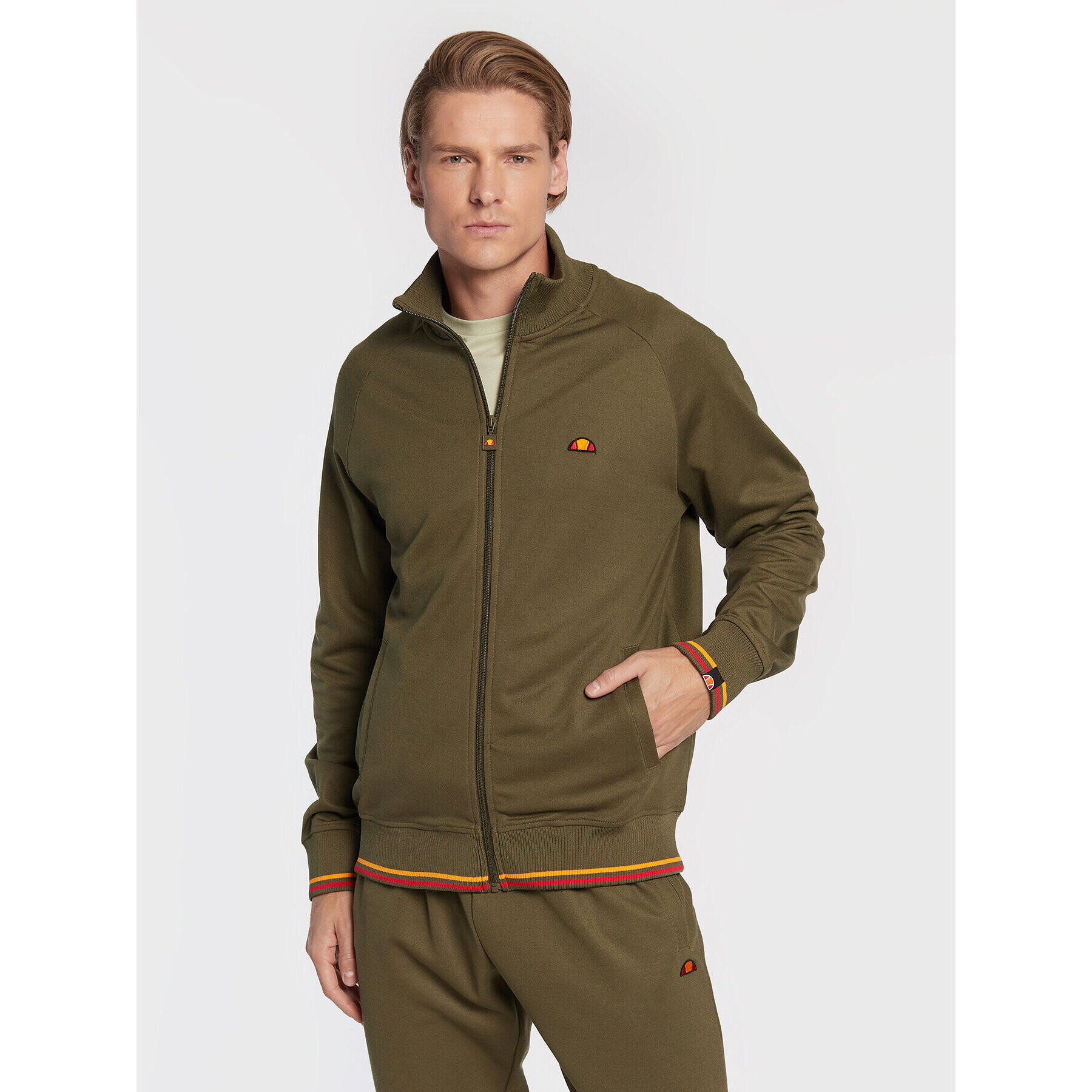 Ellesse Bluză Rome SHP16444 Verde Regular Fit - Pled.ro