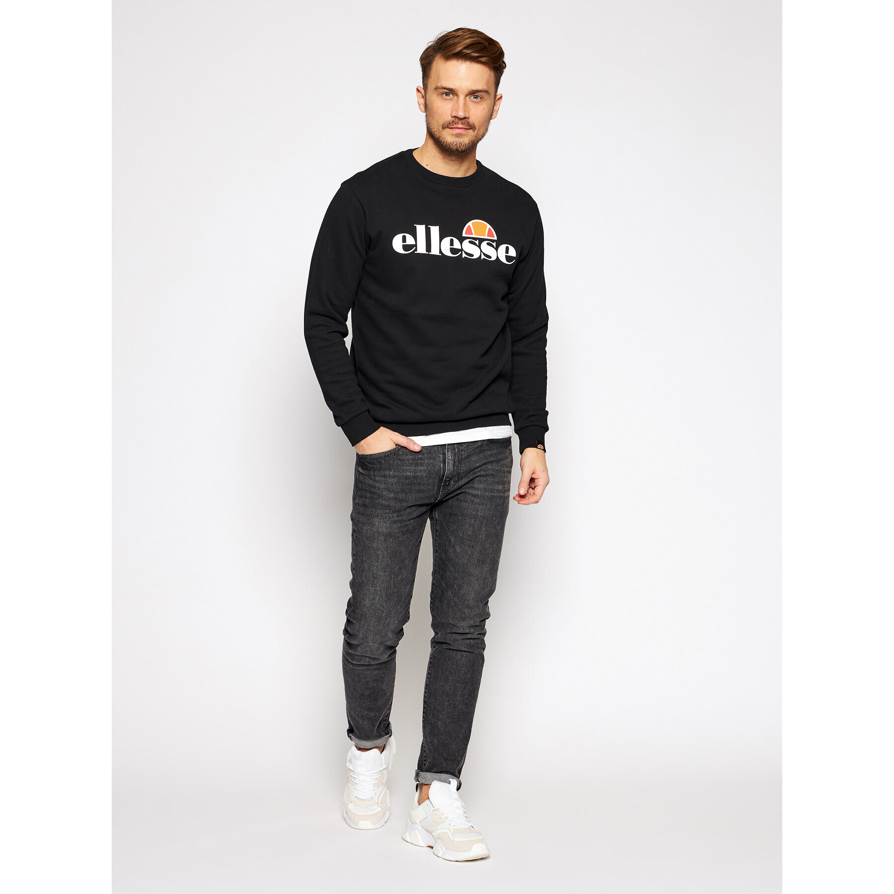 Ellesse Bluză Succiso SHC07930 Negru Regular Fit - Pled.ro