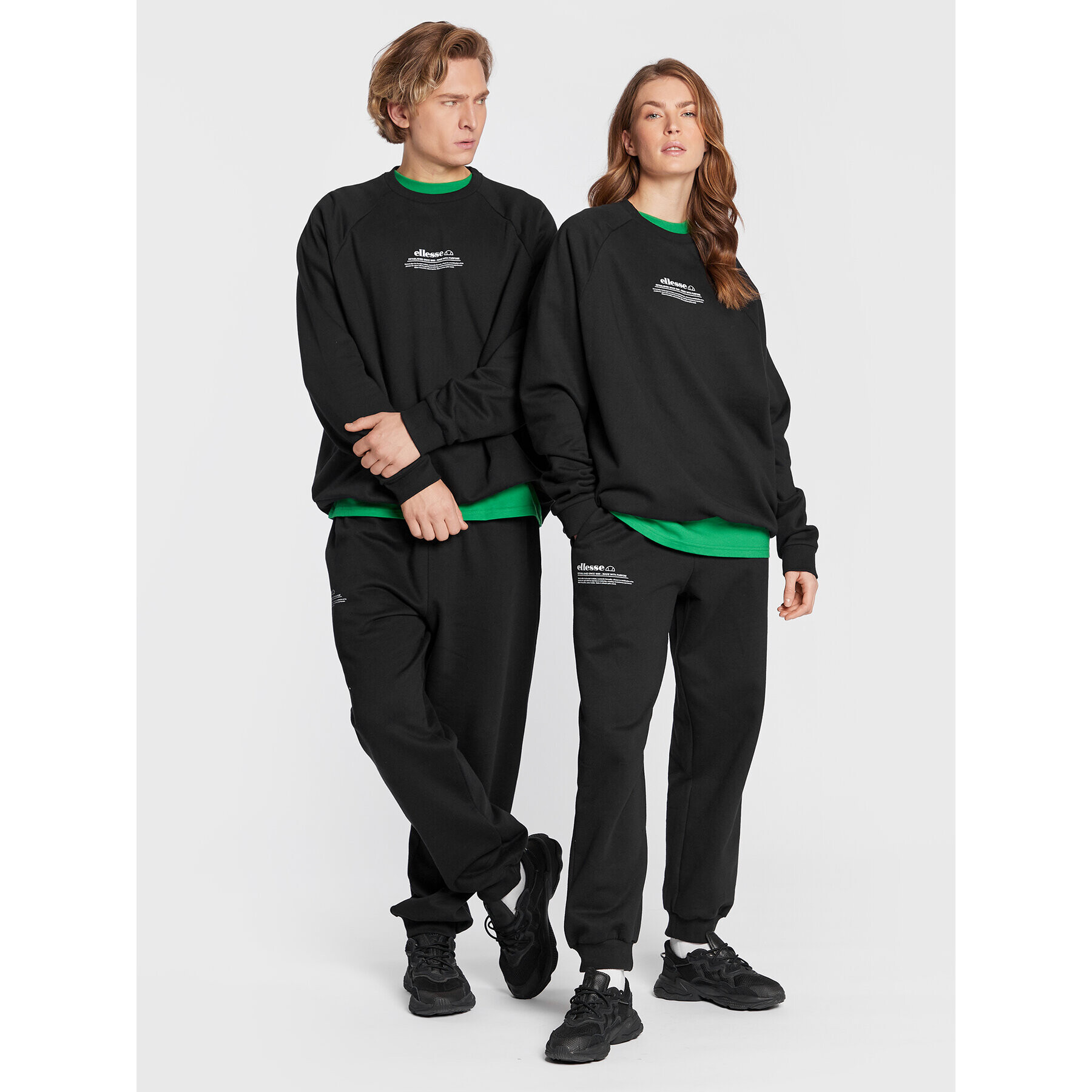 Ellesse Bluză Unisex Favaretto SGP16250 Negru Relaxed Fit - Pled.ro