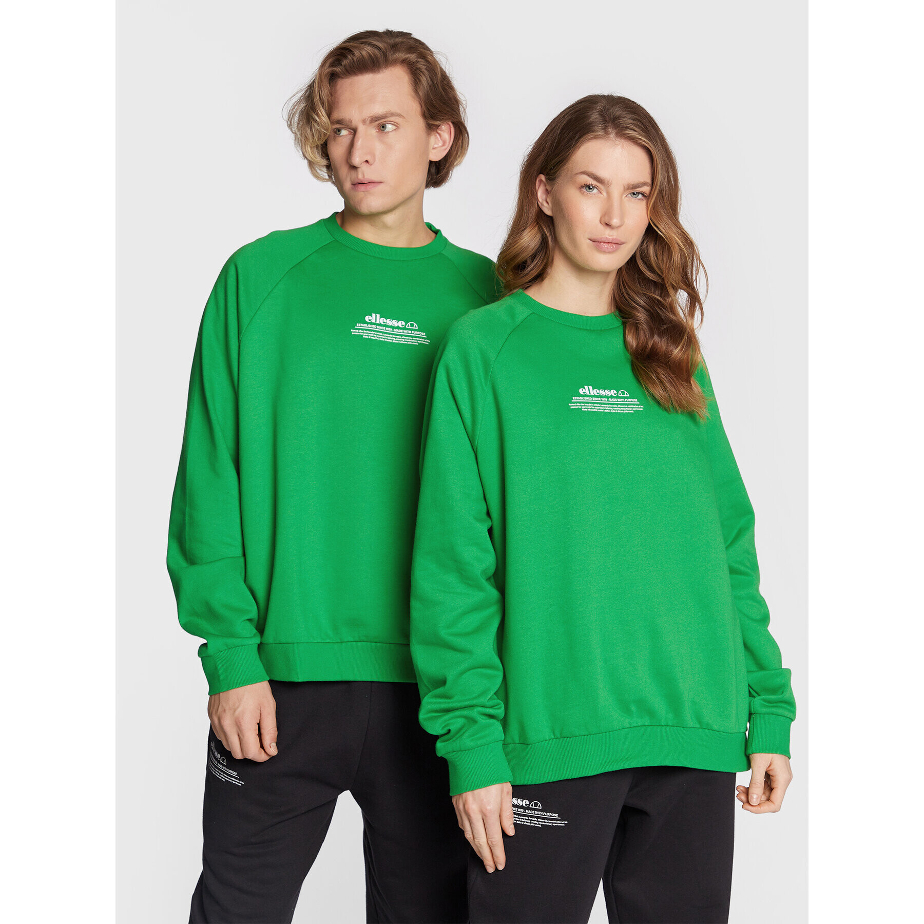 Ellesse Bluză Unisex Favaretto SGP16250 Verde Regular Fit - Pled.ro