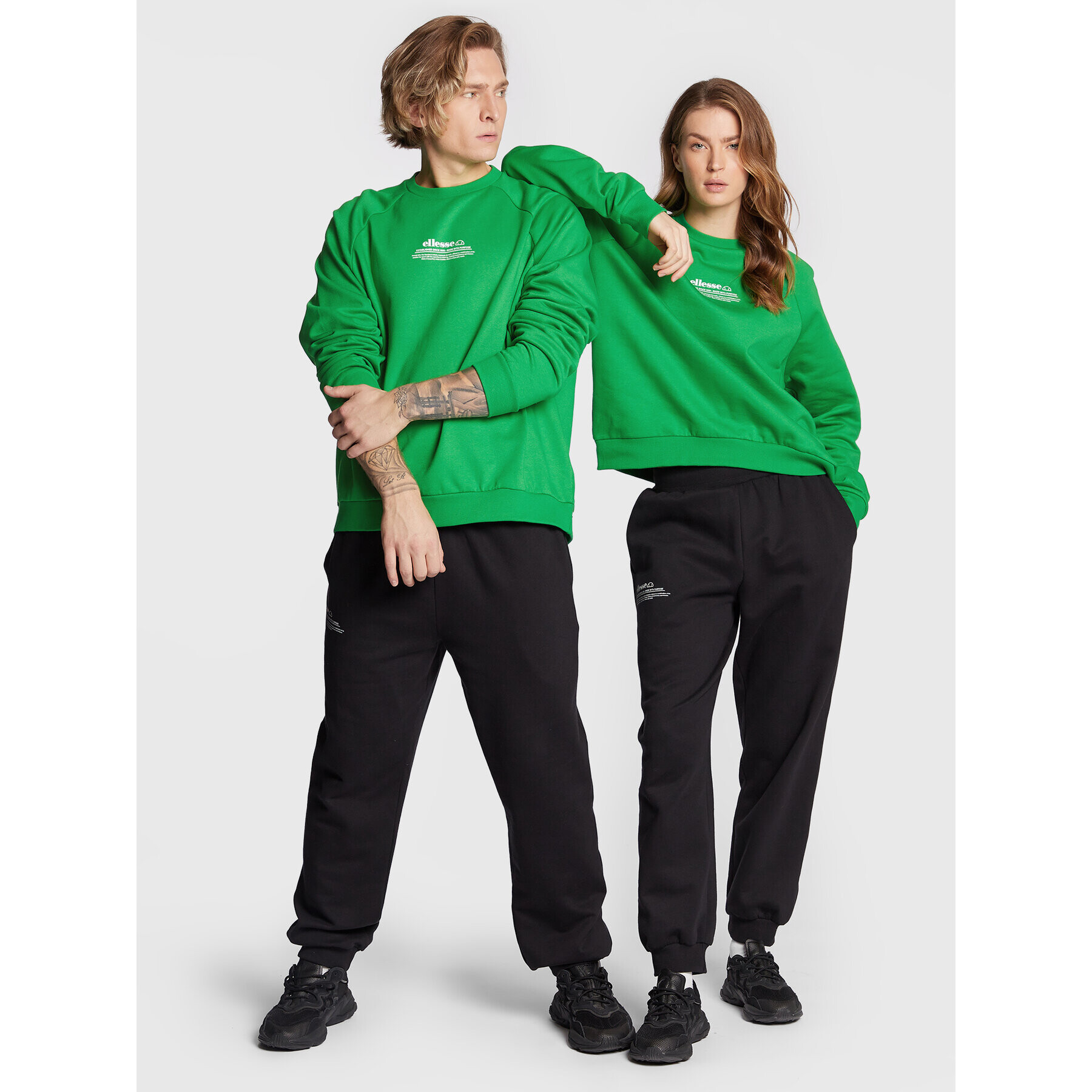 Ellesse Bluză Unisex Favaretto SGP16250 Verde Regular Fit - Pled.ro