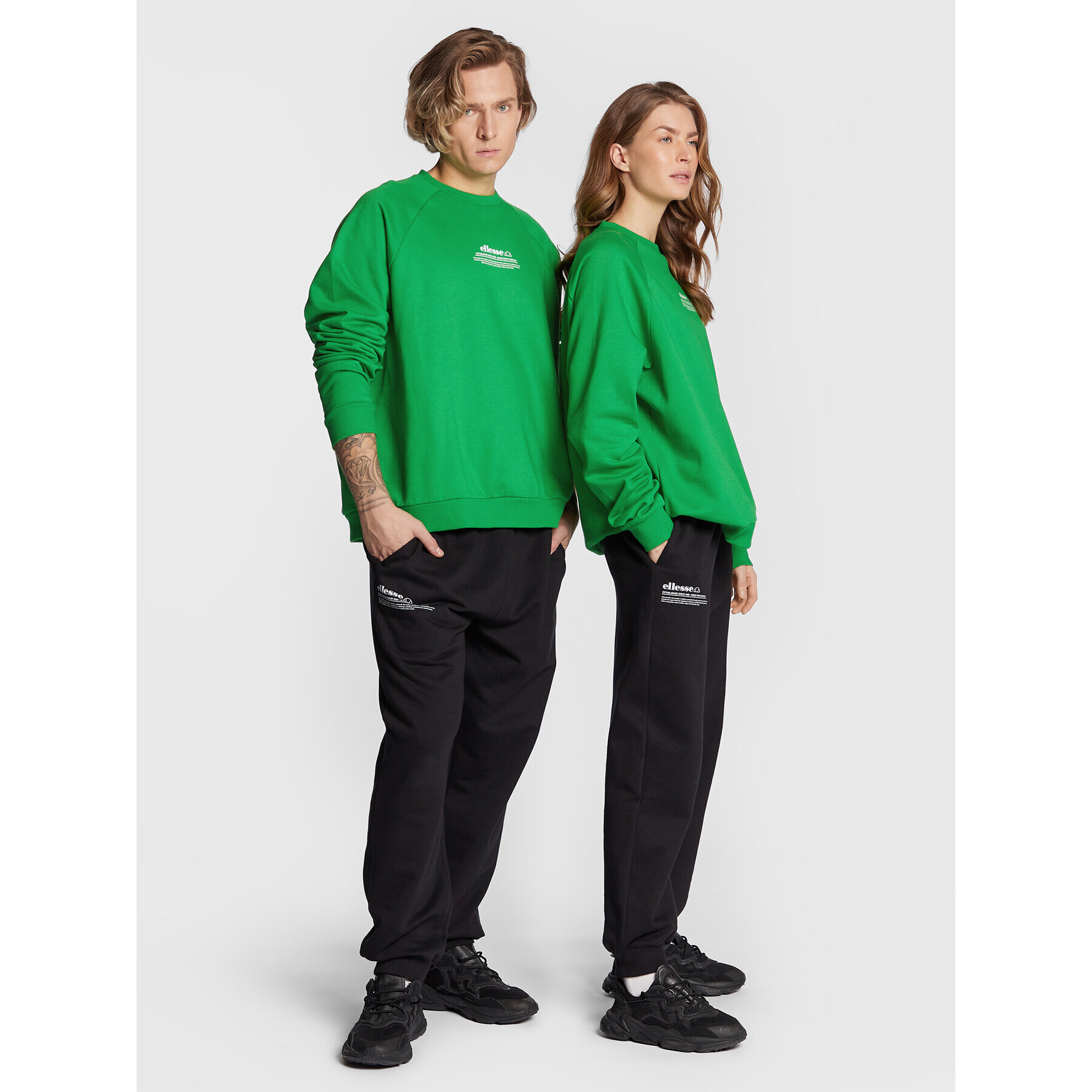 Ellesse Bluză Unisex Favaretto SGP16250 Verde Regular Fit - Pled.ro