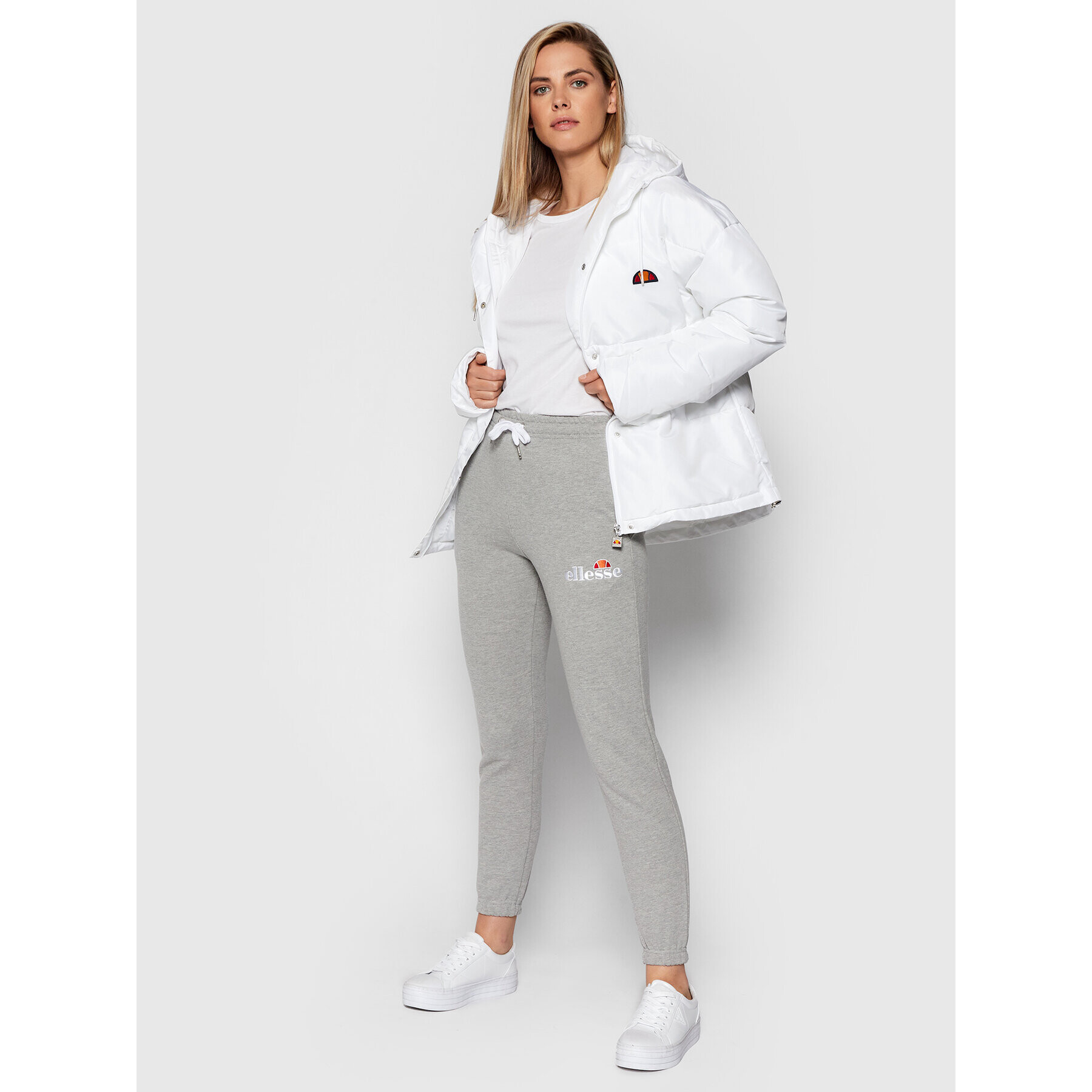 Ellesse Geacă din puf Pejo SGC05501 Alb Relaxed Fit - Pled.ro