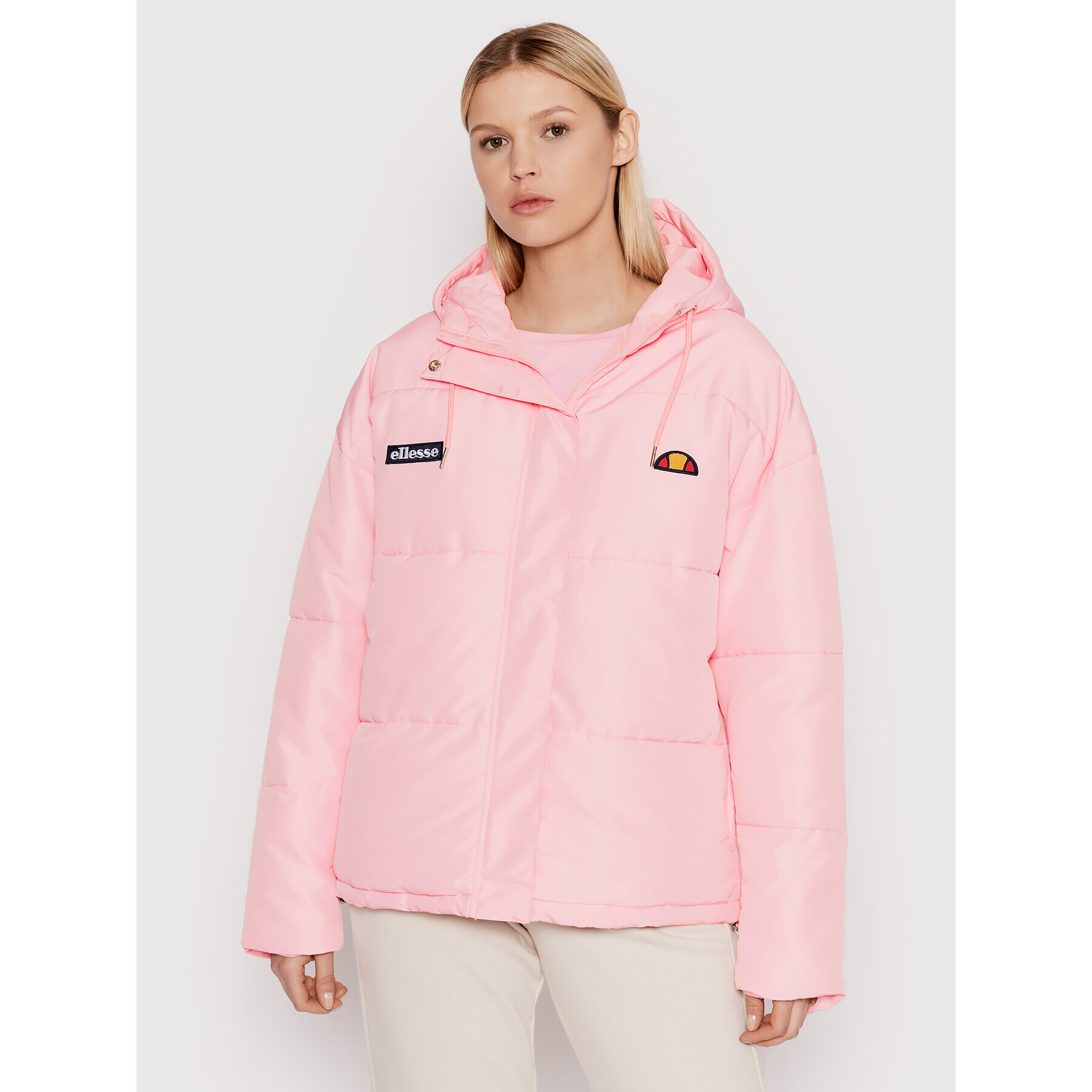 Ellesse Geacă din puf Pejo SGC05501 Roz Relaxed Fit - Pled.ro