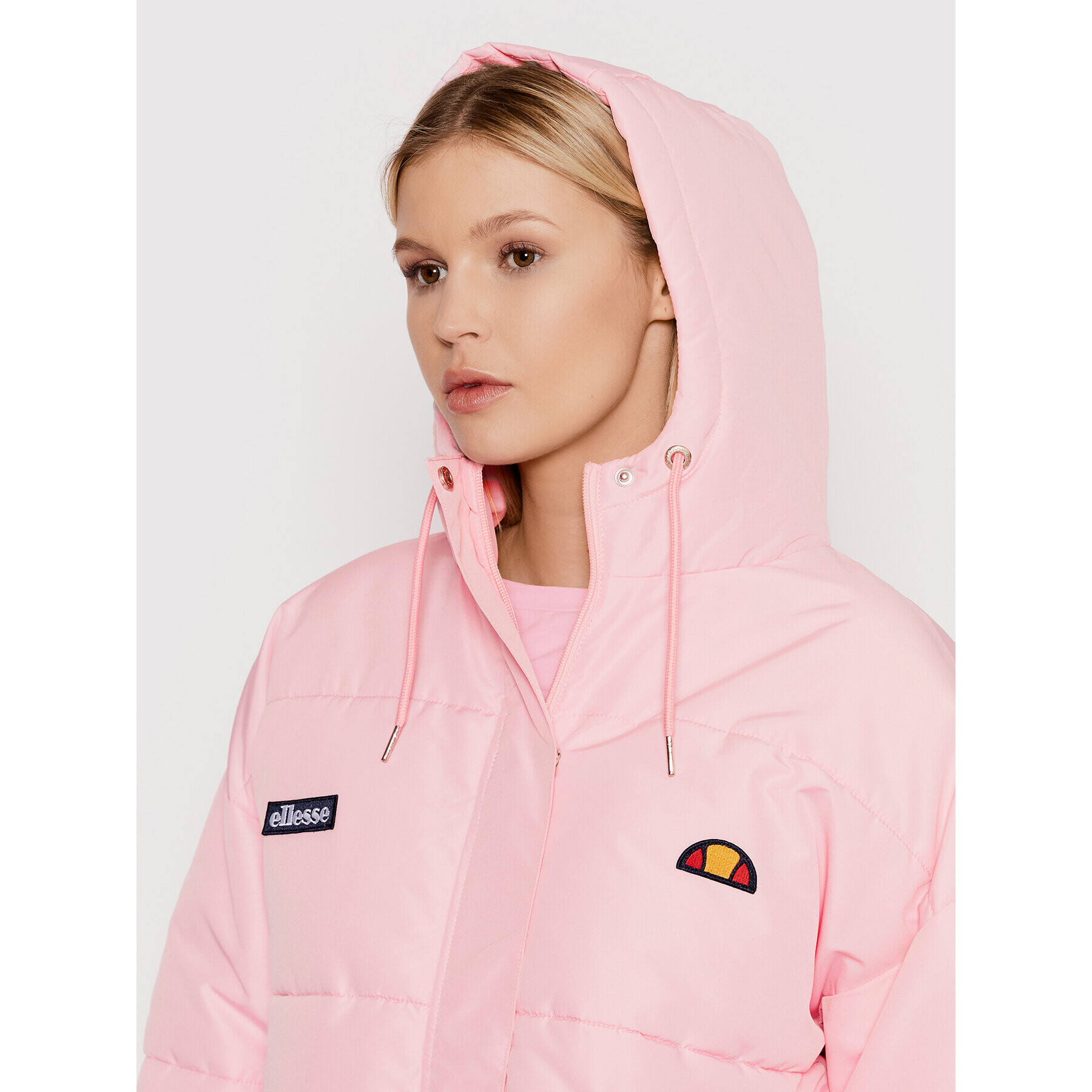 Ellesse Geacă din puf Pejo SGC05501 Roz Relaxed Fit - Pled.ro