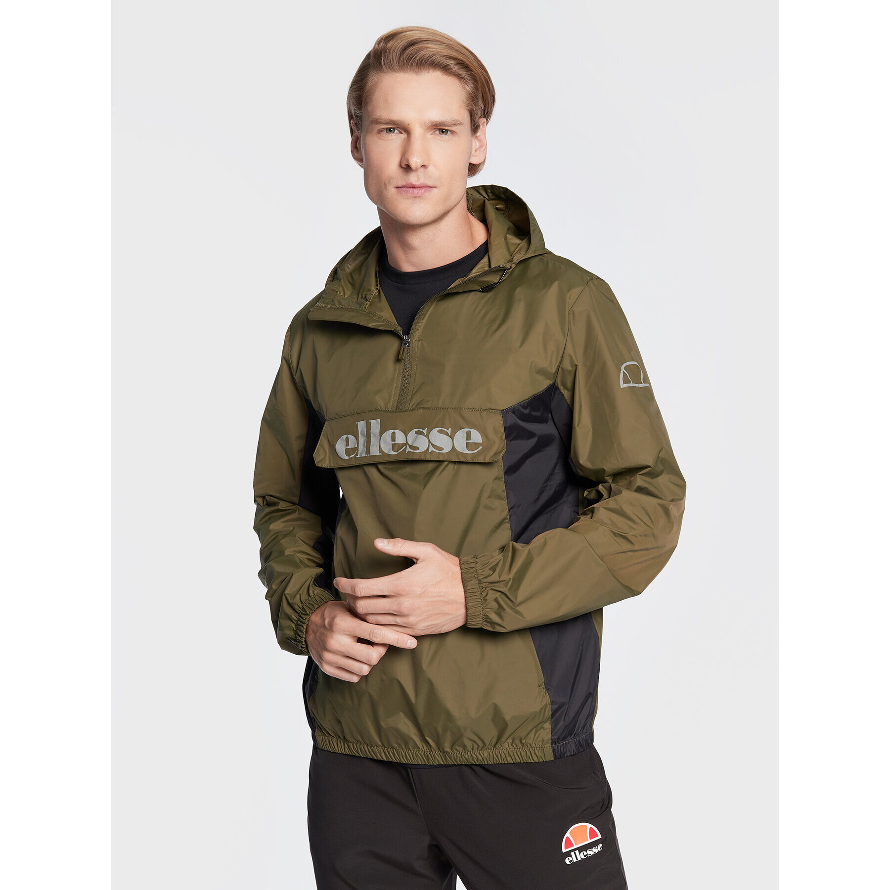 Ellesse Geacă fără fermoar Aceras SHK13435 Verde Regular Fit - Pled.ro