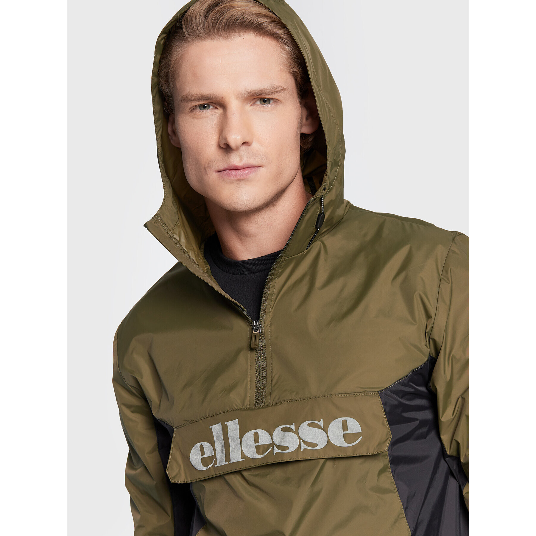 Ellesse Geacă fără fermoar Aceras SHK13435 Verde Regular Fit - Pled.ro