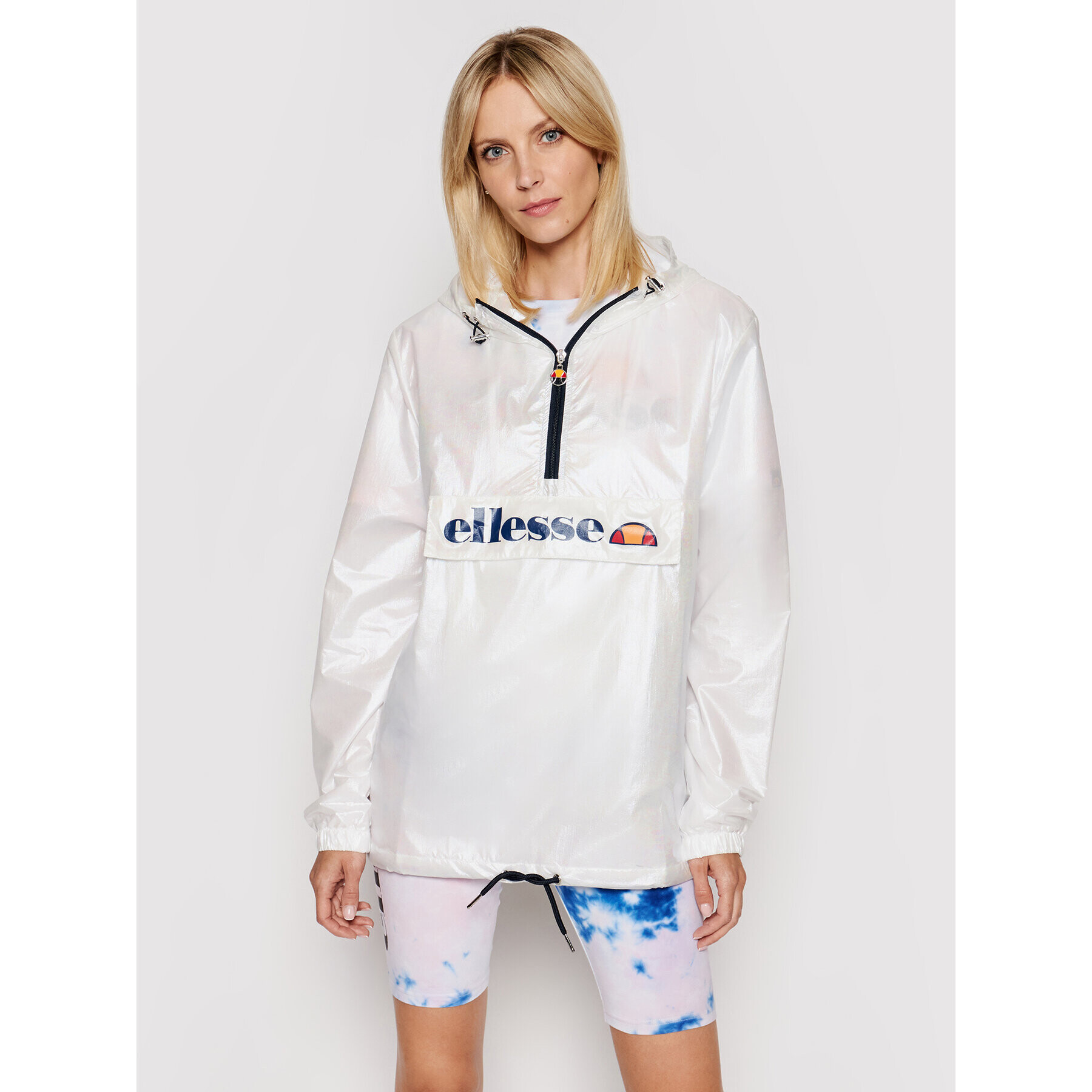 Ellesse Geacă fără fermoar Adaline SGI11063 Alb Loose Fit - Pled.ro