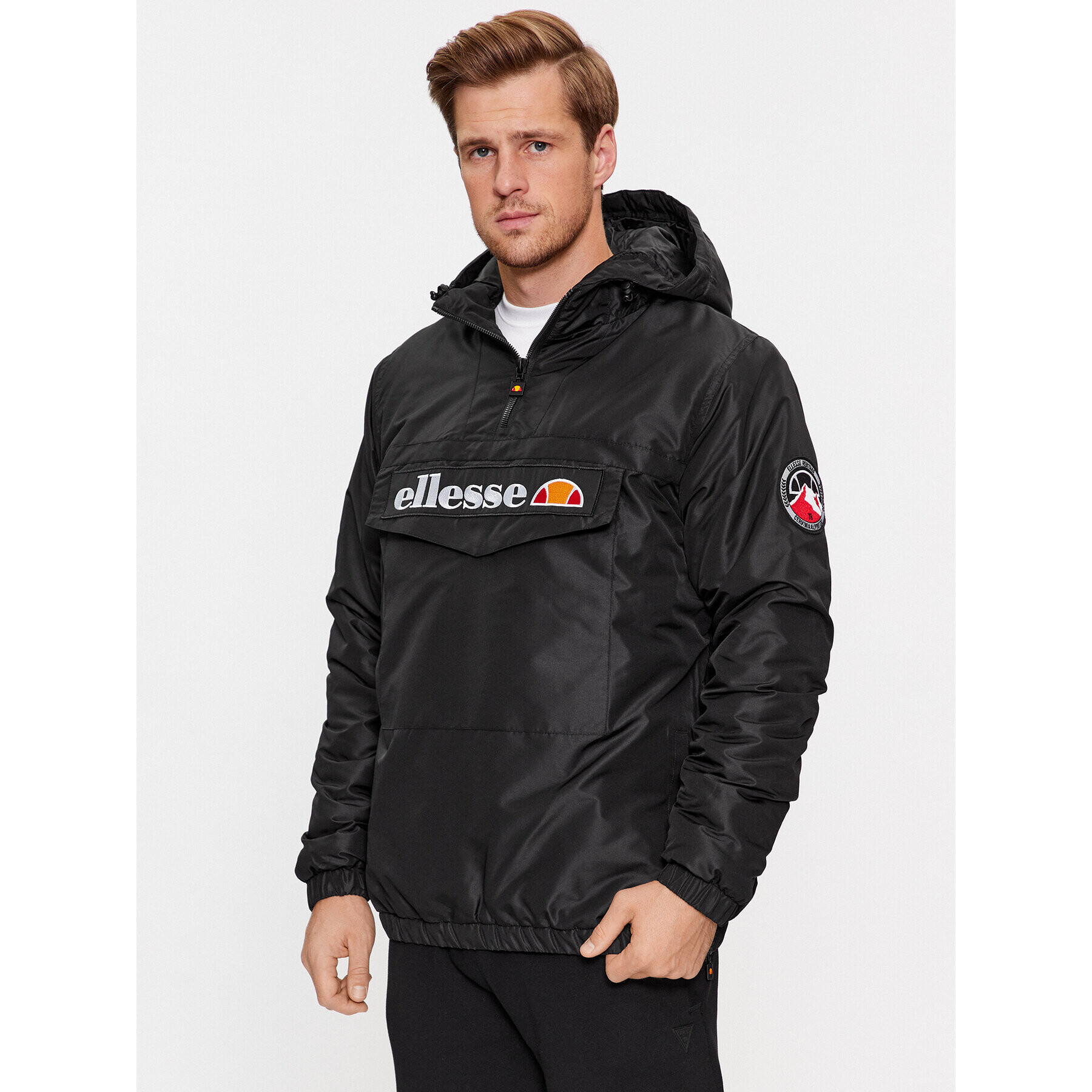 Ellesse Geacă fără fermoar Monterini SHR08149 Negru Regular Fit - Pled.ro