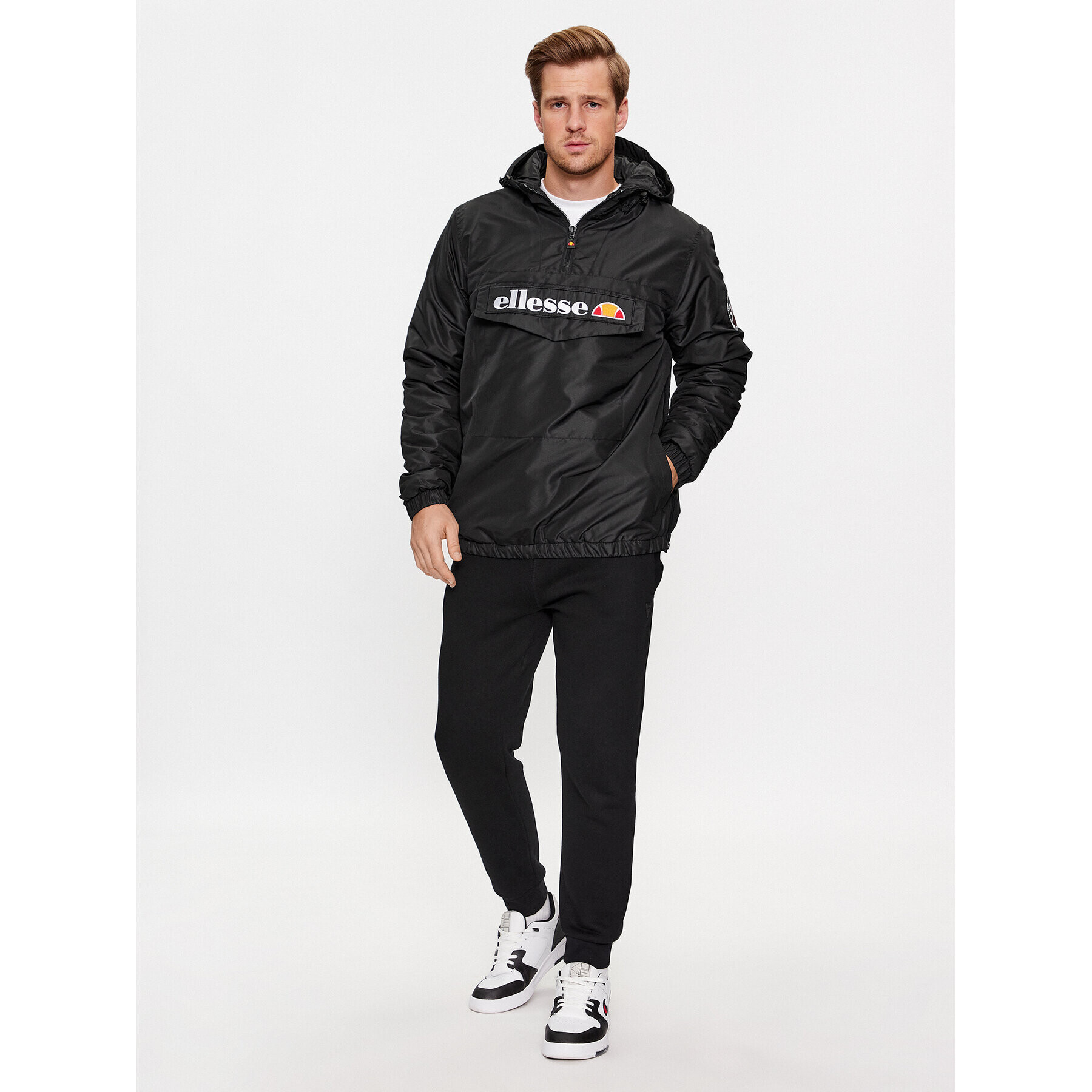 Ellesse Geacă fără fermoar Monterini SHR08149 Negru Regular Fit - Pled.ro