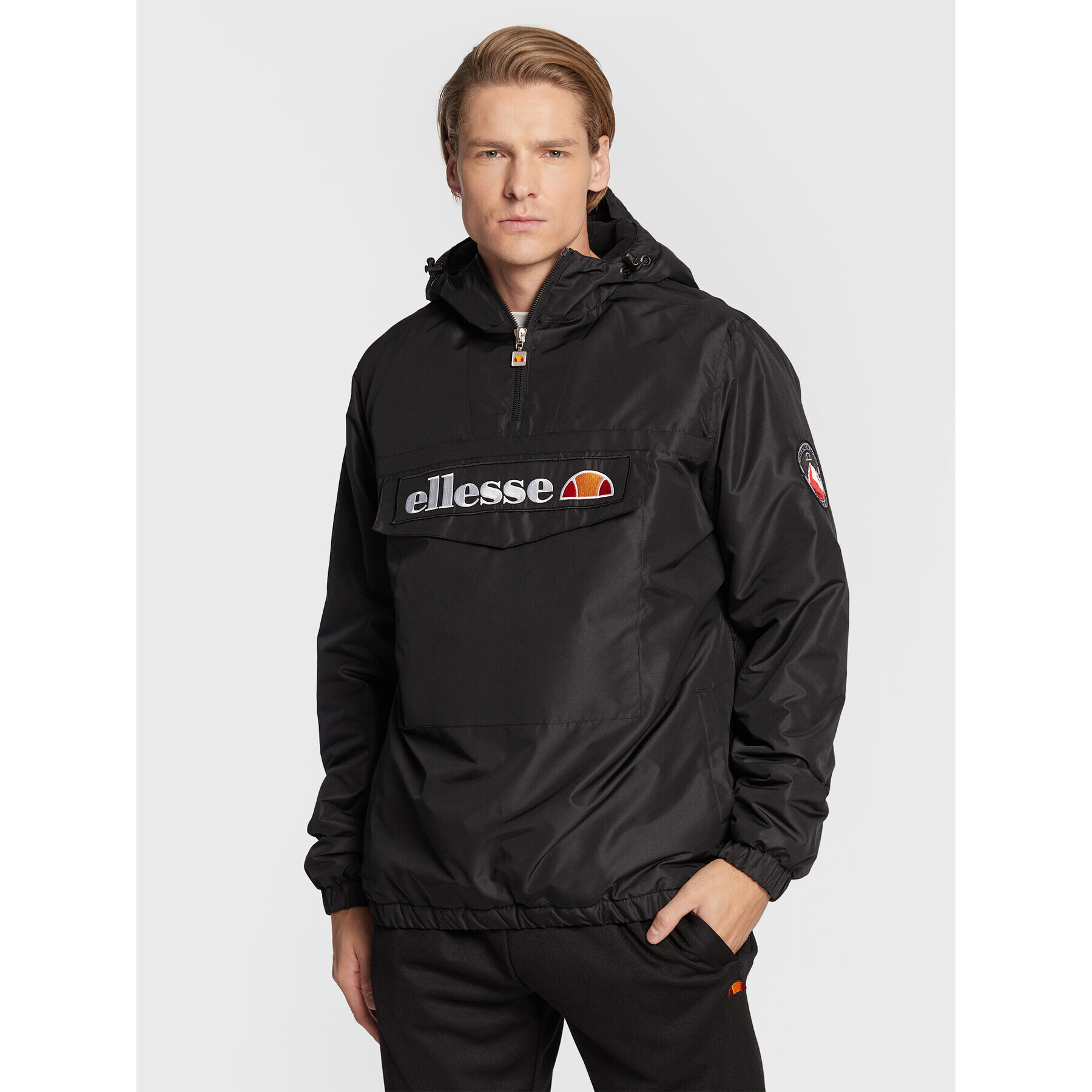 Ellesse Geacă fără fermoar Monterini SHK08149 Negru Regular Fit - Pled.ro