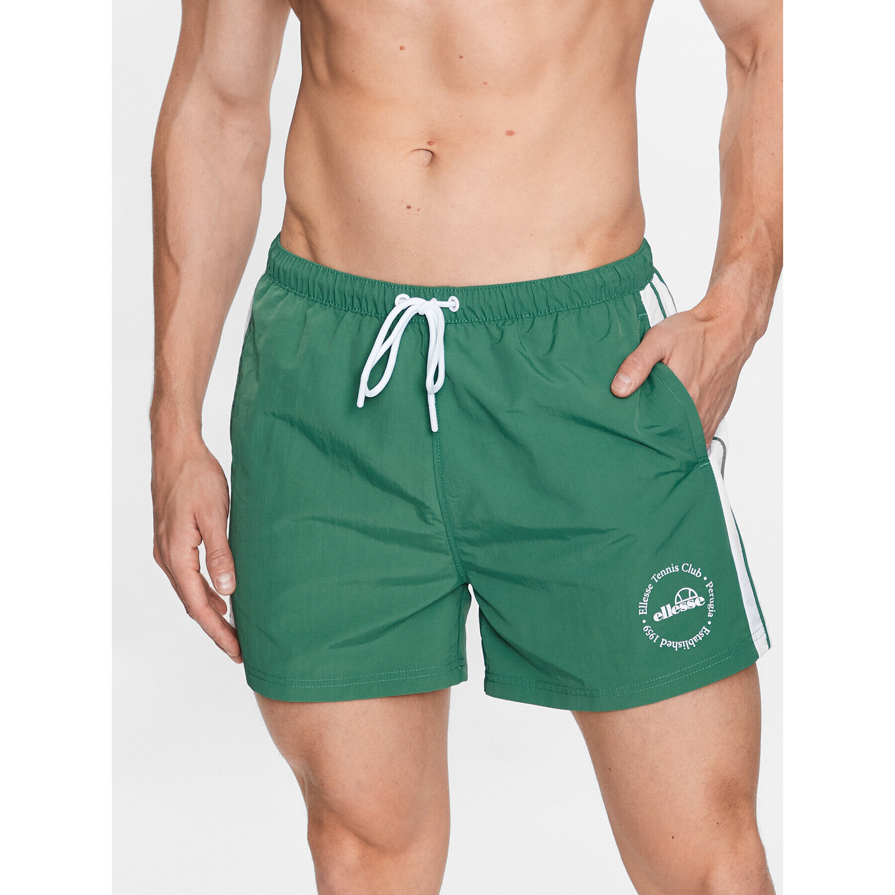 Ellesse Pantaloni scurți pentru înot Tenios SHR17730 Verde Regular Fit - Pled.ro