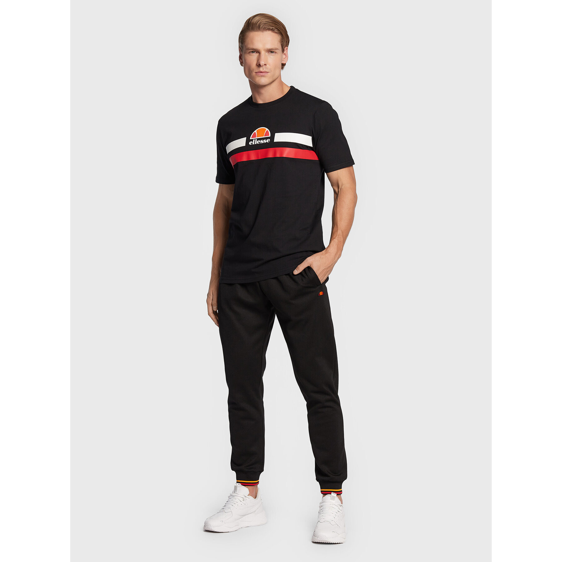 Ellesse Pantaloni trening Cesar SHP16445 Negru Regular Fit - Pled.ro