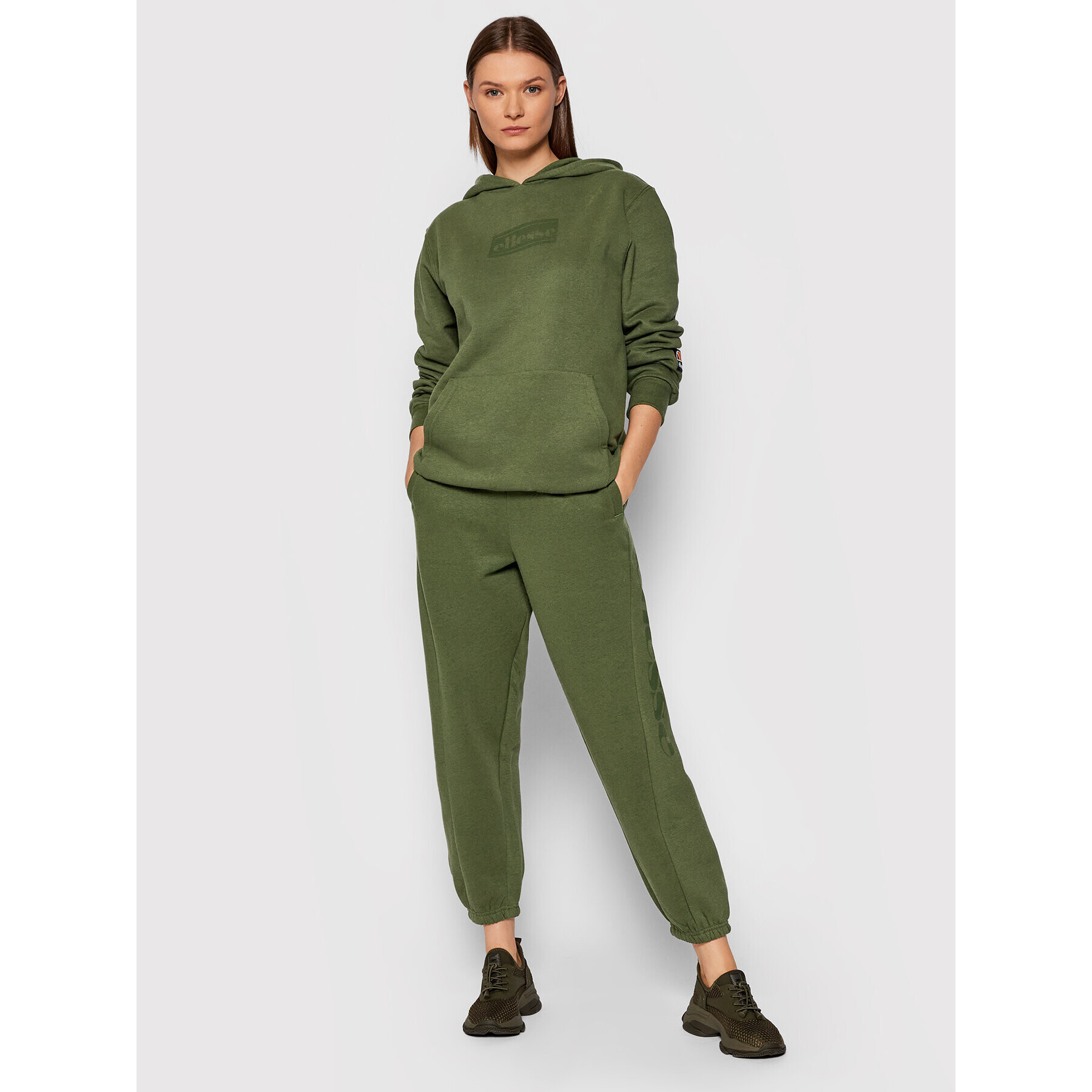 Ellesse Pantaloni trening Darus SGK12181 Verde Regular Fit - Pled.ro