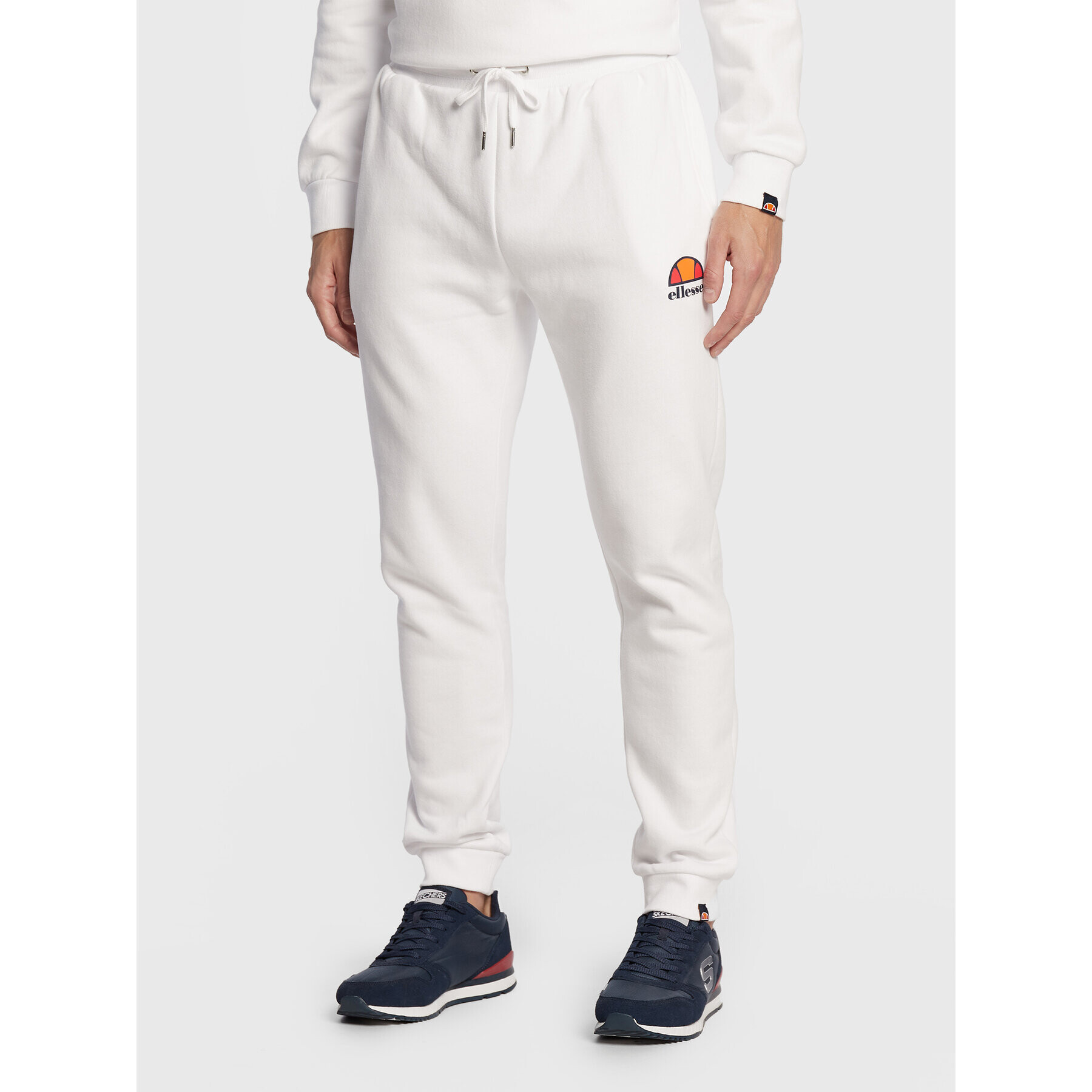 Ellesse Pantaloni trening Ovest SHS01763 Alb Regular Fit - Pled.ro