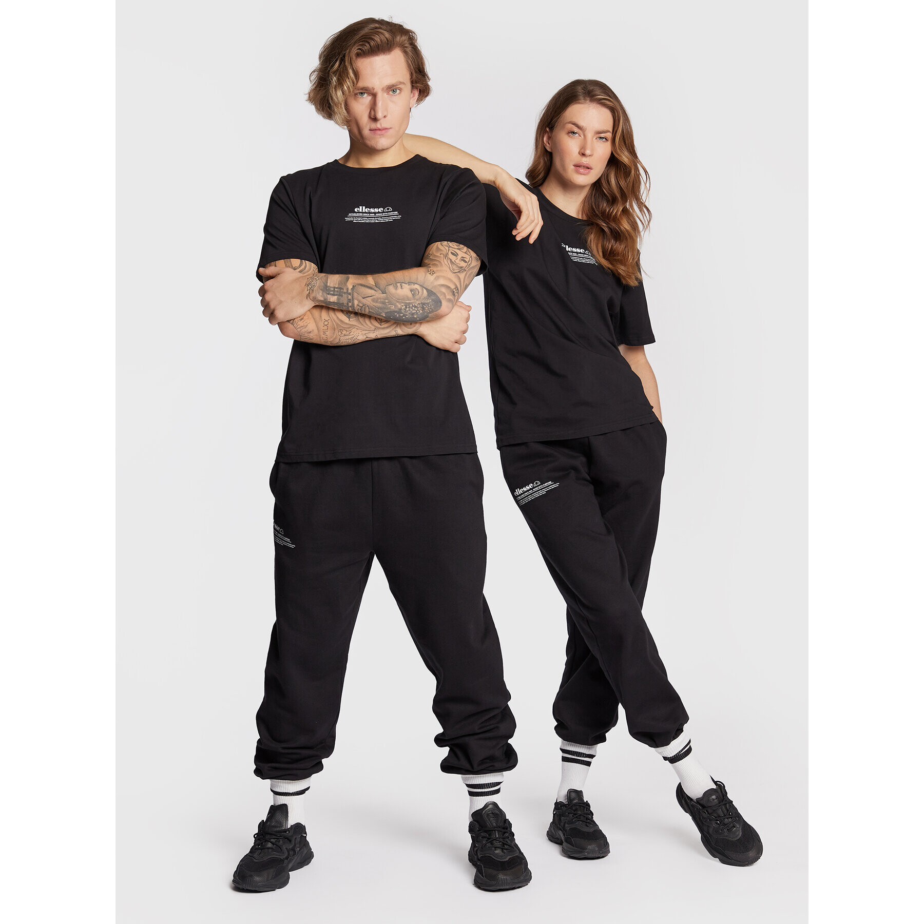 Ellesse Pantaloni trening Unisex Dimartino SGP16249 Negru Regular Fit - Pled.ro