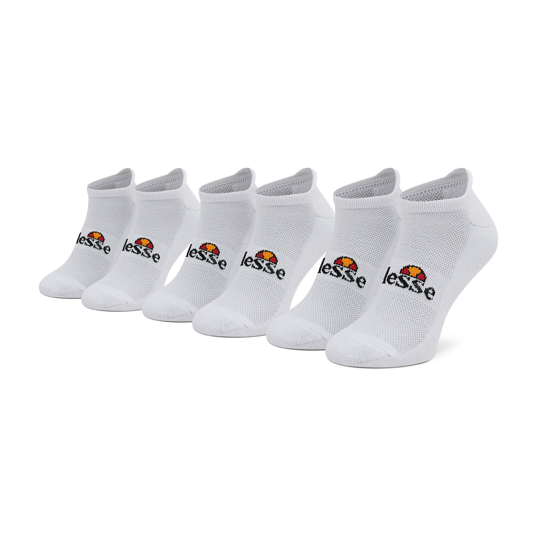 Ellesse Set de 3 perechi de șosete joase unisex Tebi Trainer Liner SBGA1565 Alb - Pled.ro