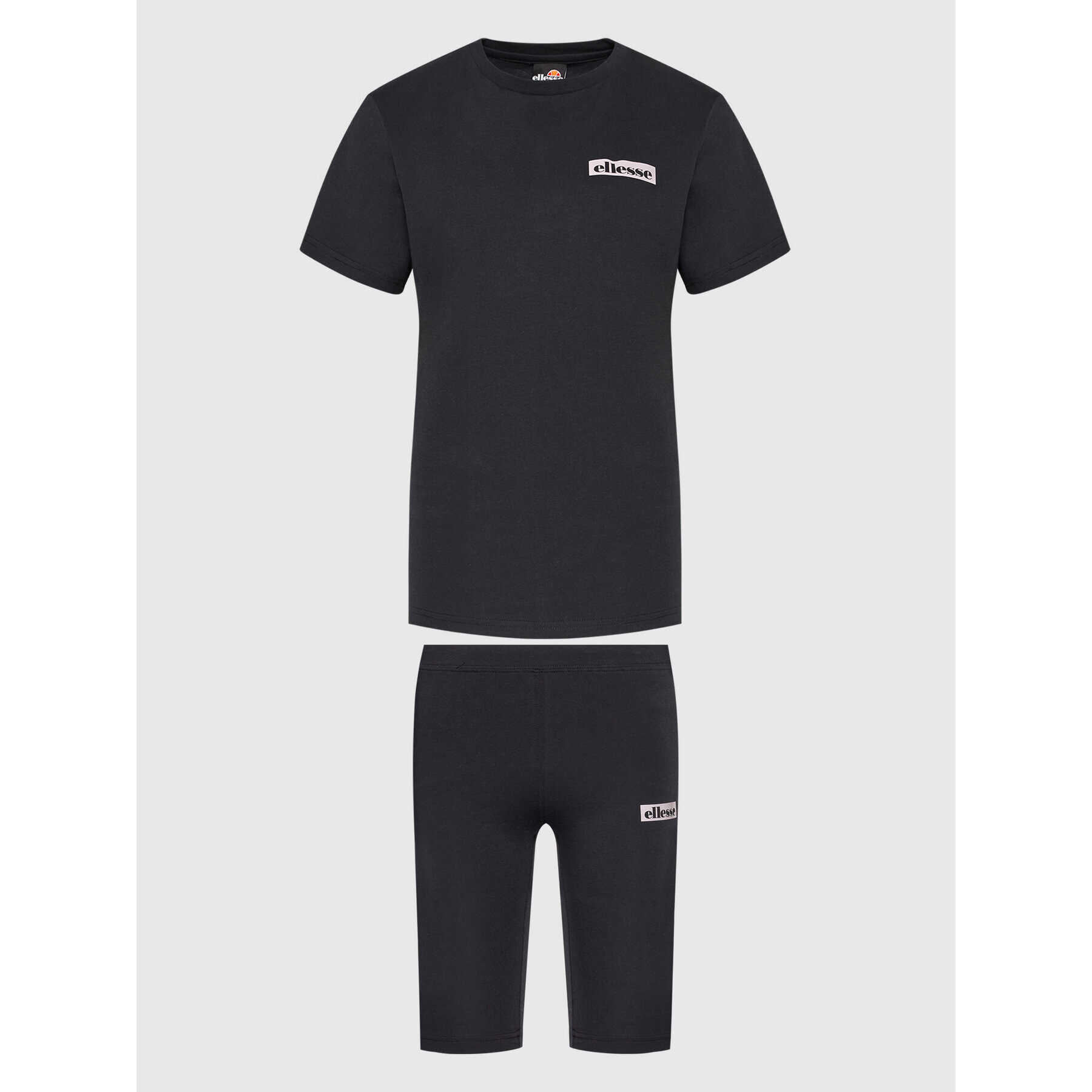 Ellesse Set tricou și pantaloni scurți sport Granito SGM14377 Negru Loose Fit - Pled.ro