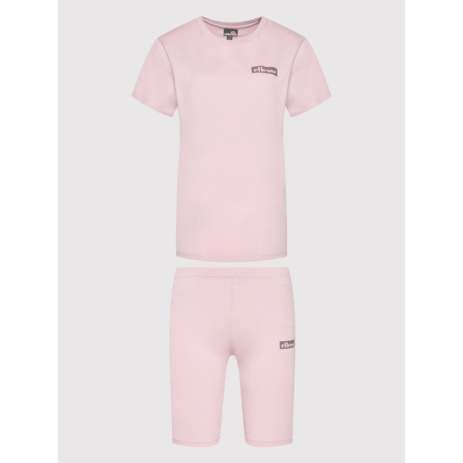 Ellesse Set tricou și pantaloni scurți sport Granito SGM14377 Roz Loose Fit - Pled.ro