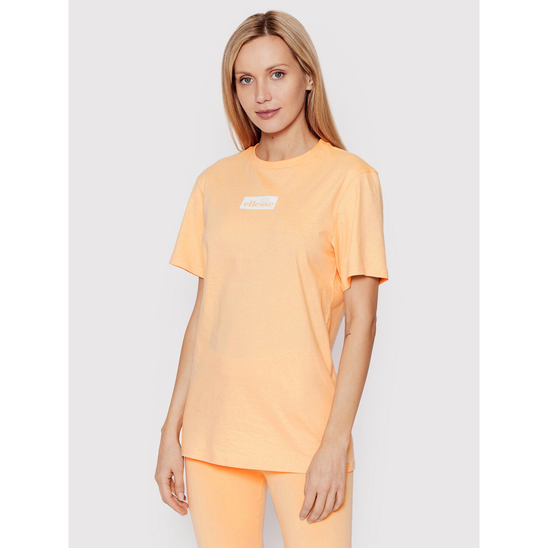 Ellesse Tricou Acquisto SGN15189 Portocaliu Regular Fit - Pled.ro