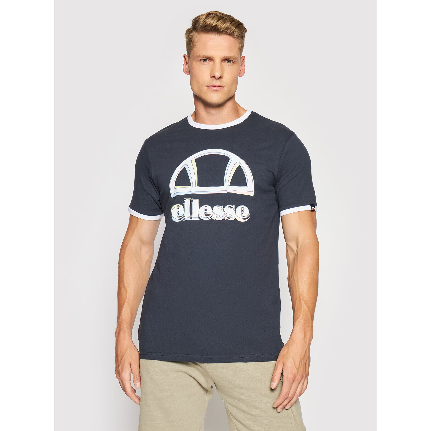 Ellesse Tricou Aggis Tee SHJ11924 Bleumarin Regular Fit - Pled.ro