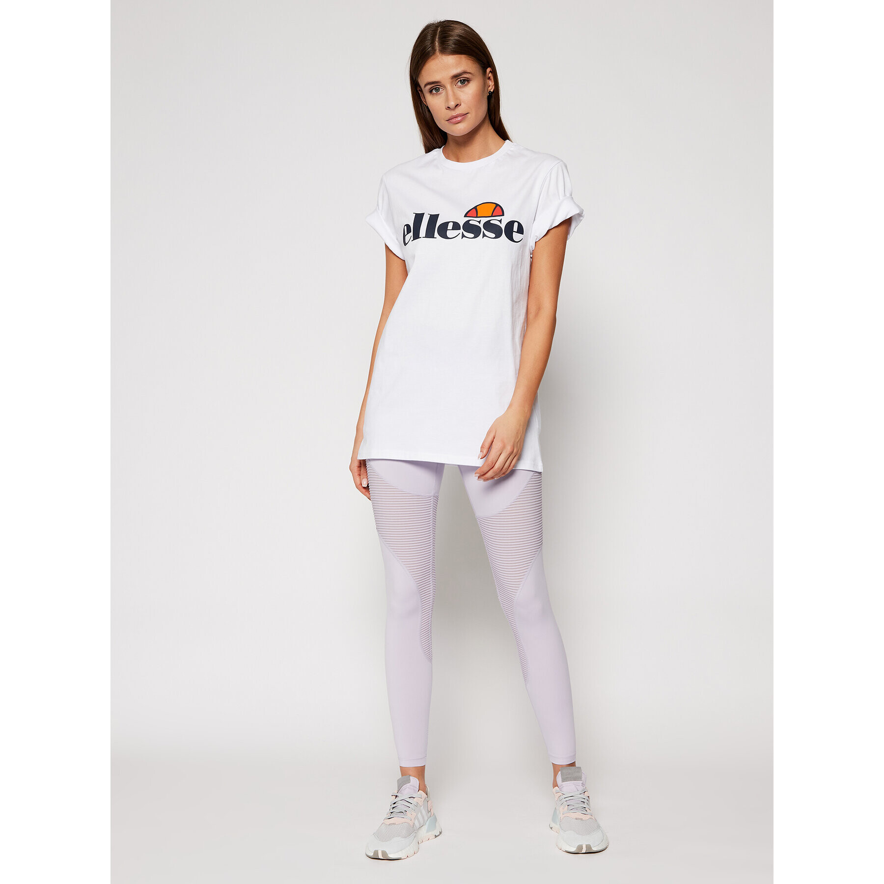 Ellesse Tricou Albany SGS03237 Alb Regular Fit - Pled.ro