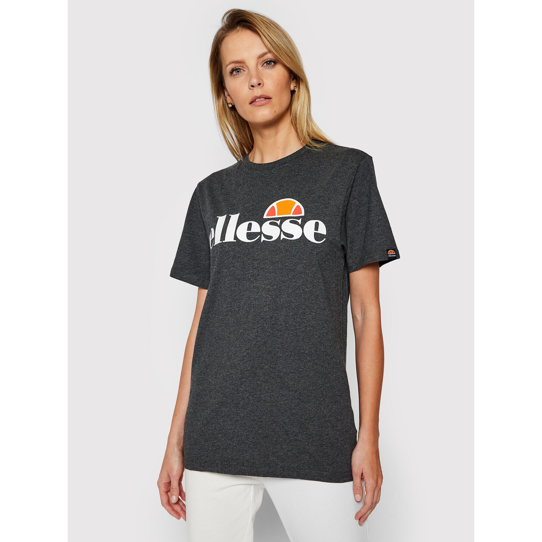 Ellesse Tricou Albany SGS03237 Gri Regular Fit - Pled.ro