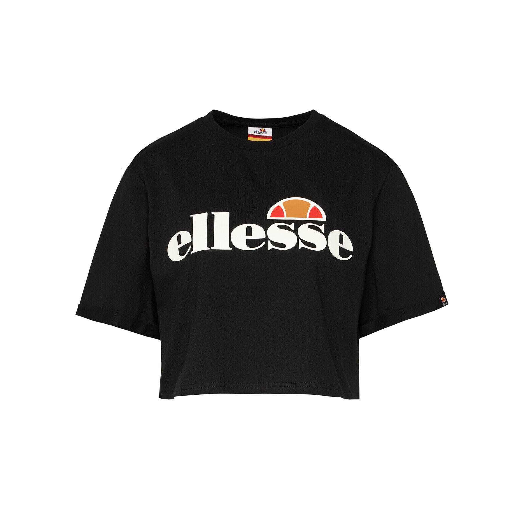 Ellesse Tricou Alberta Crop SGS04484 Negru Regular Fit - Pled.ro