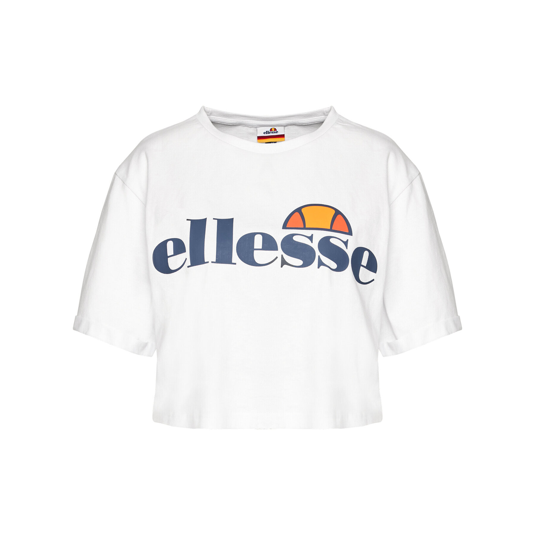 Ellesse Tricou Alberta SGS04484 Alb Cropped Fit - Pled.ro