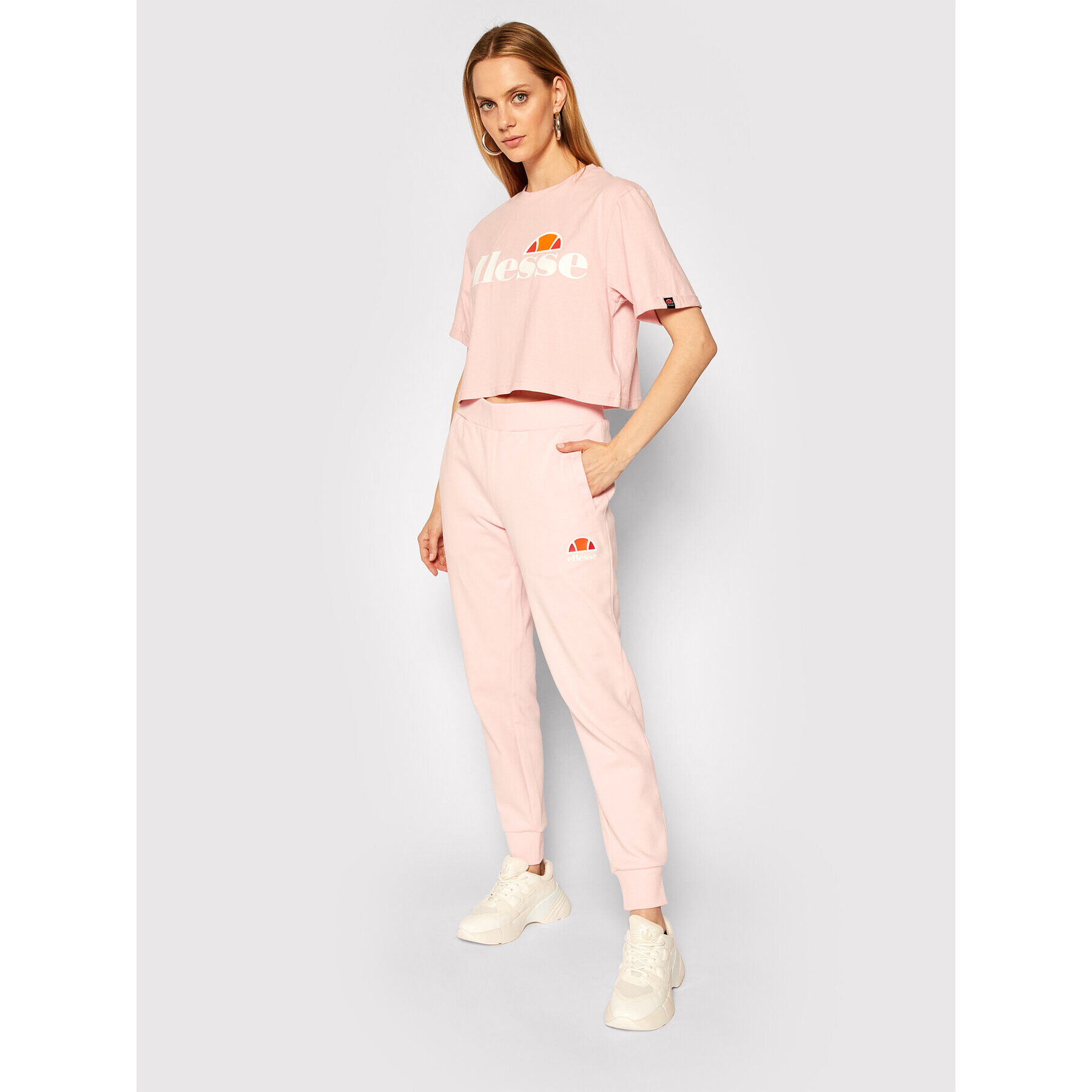 Ellesse Tricou Alberta SGS04484 Roz Cropped Fit - Pled.ro