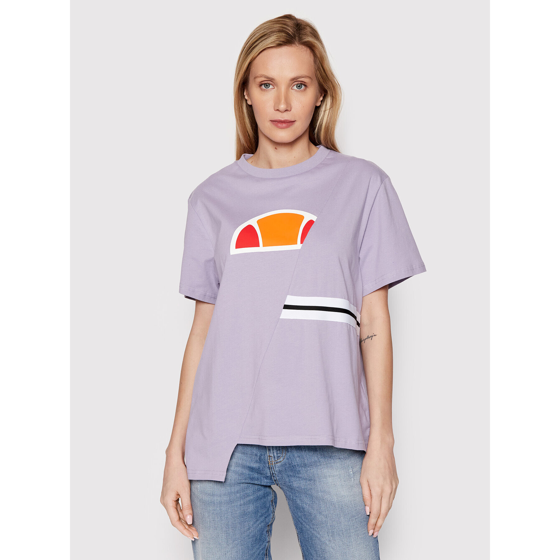 Ellesse Tricou Albi SGM11010 Violet Oversize - Pled.ro