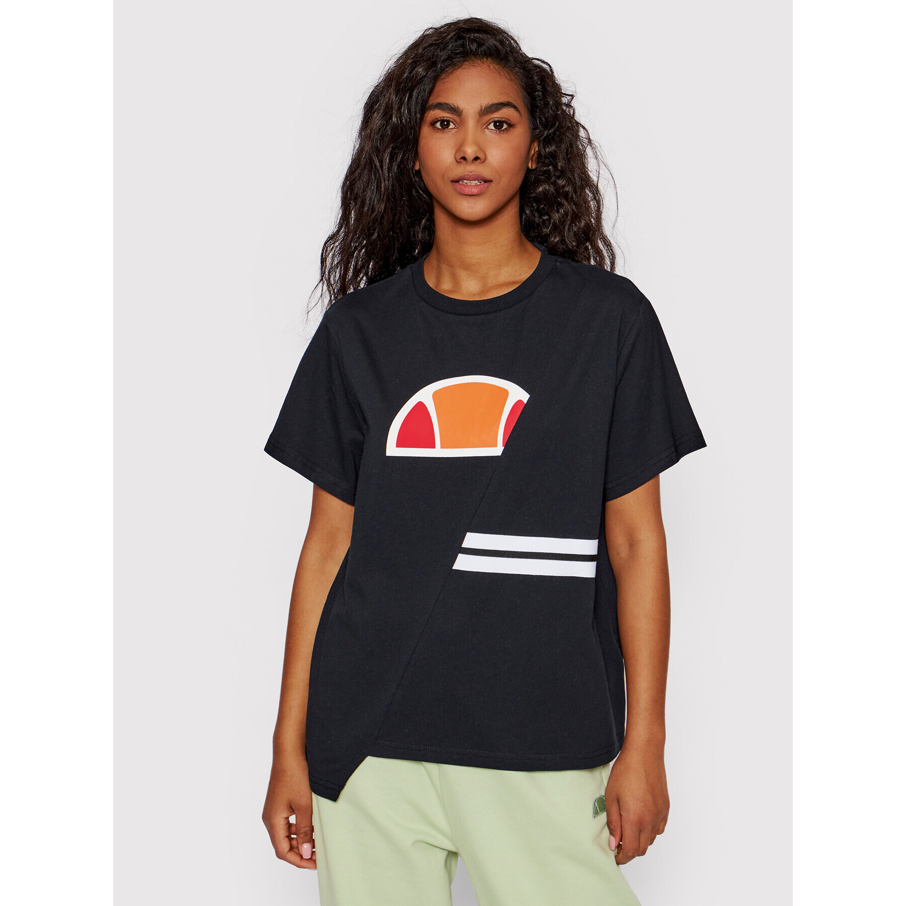 Ellesse Tricou Alibi SGM11010 Negru Oversize - Pled.ro