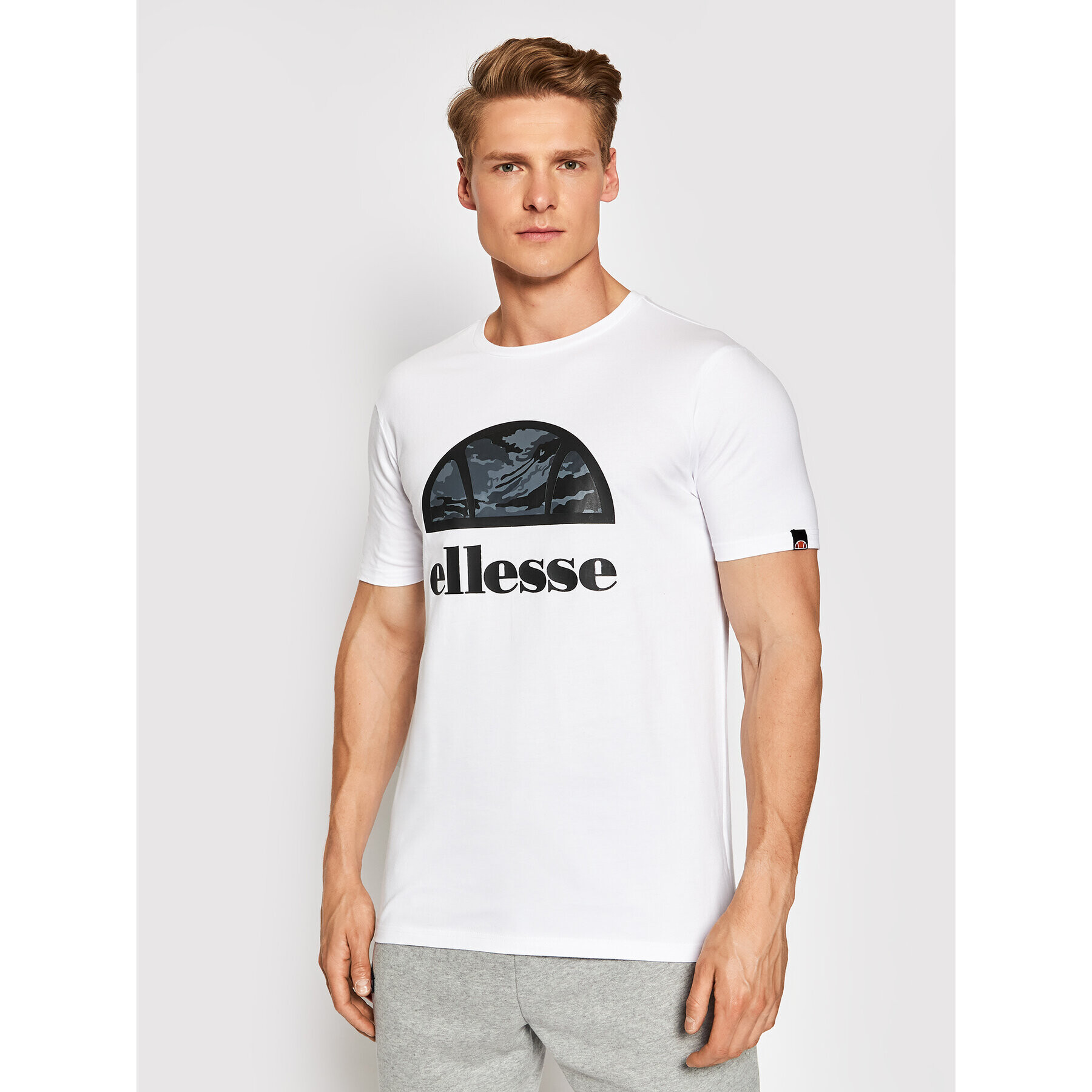 Ellesse Tricou Alta Via SHI11167 Alb Regular Fit - Pled.ro